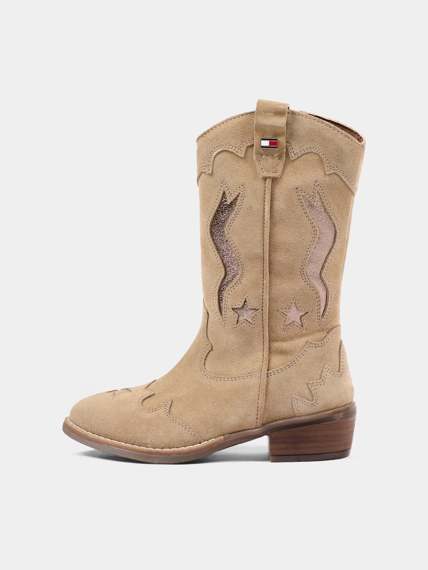 Stivali beige per bambina con stelle,Tommy Hilfiger Junior,T3A6 35194 1429691