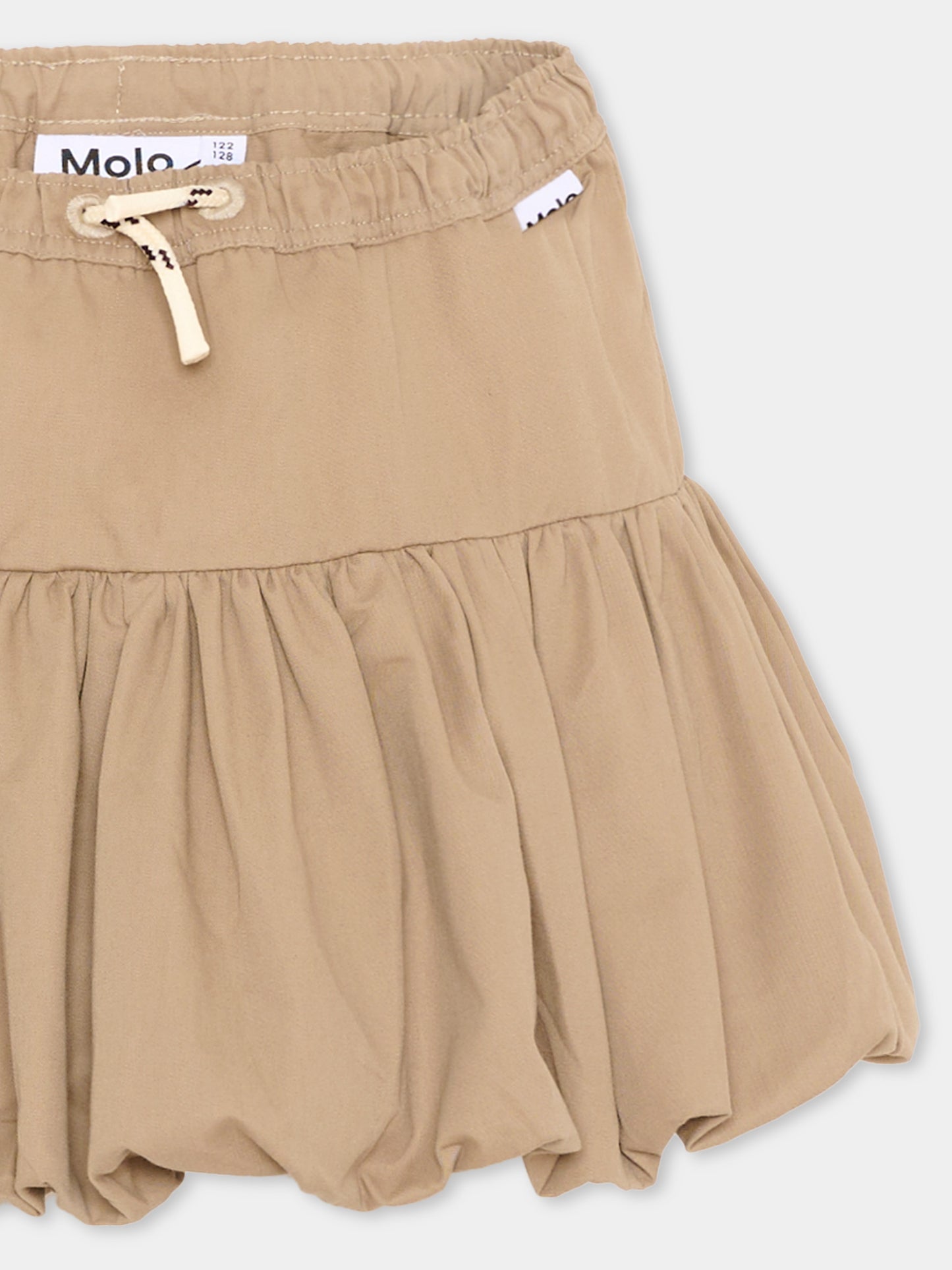 Gonna beige a palloncino Britta per bambina,Molo,2W26D106 5732
