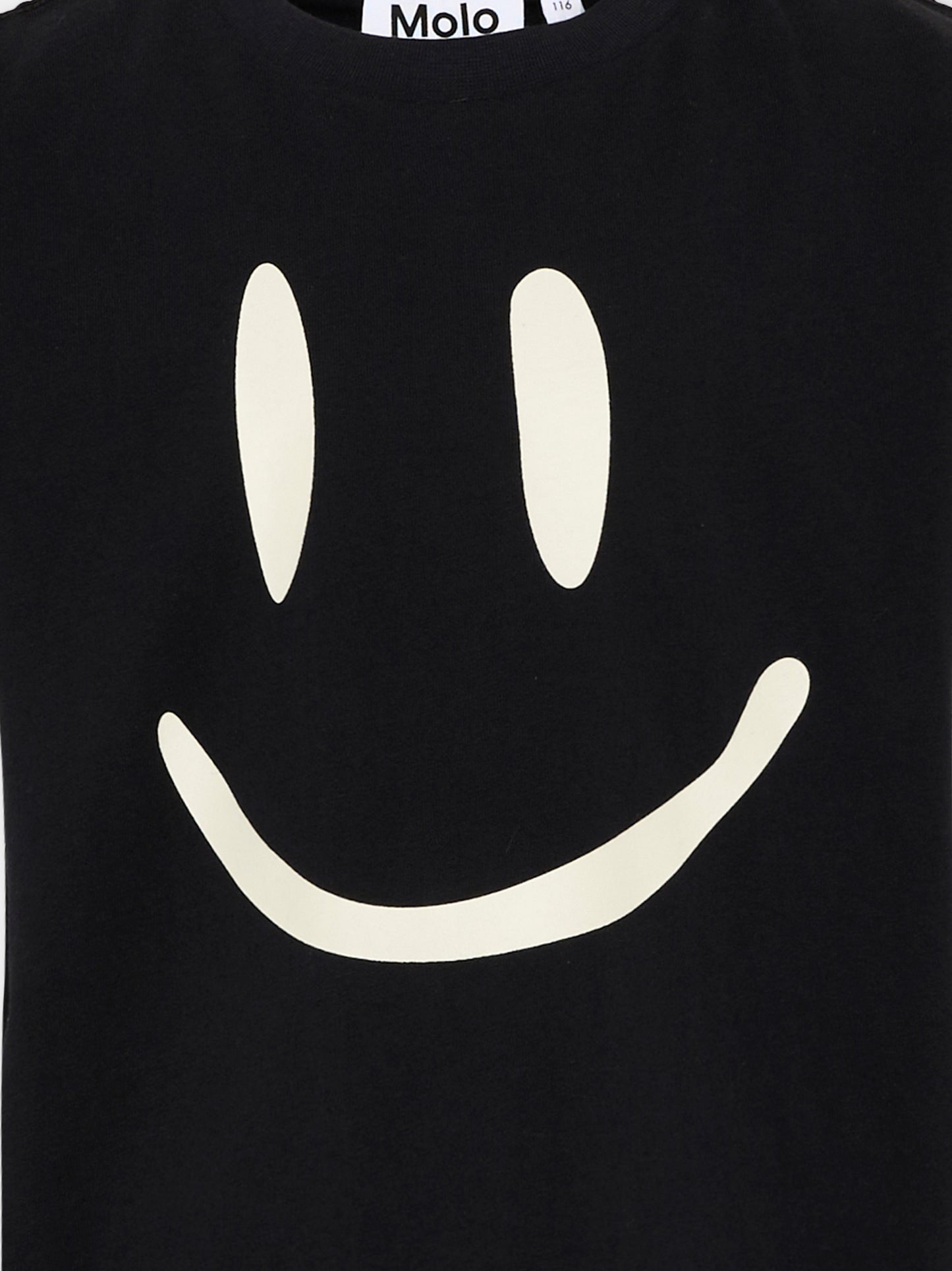 T-shirt nera Roxo con smile per bambini,Molo,6W26A201 0099