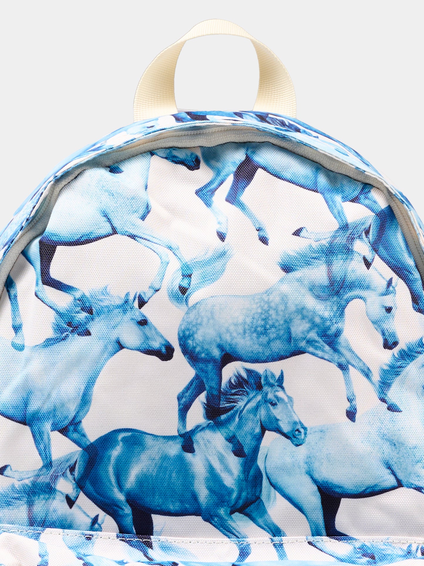 Zaino avorio con cavalli per bambina,Molo,7W26V203 5740