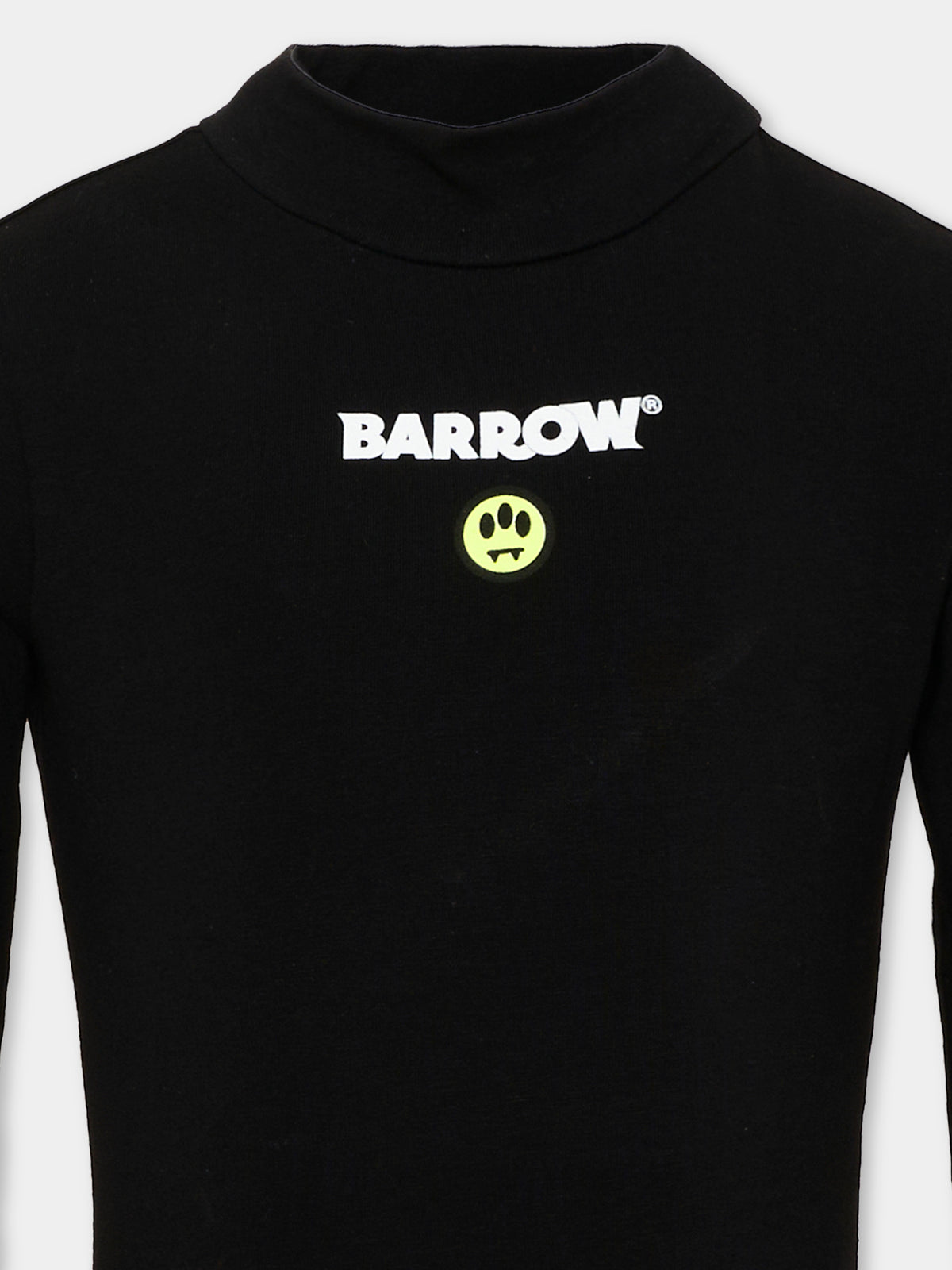 Body nero per bambina con logo,Barrow,F6BKJGBS122 110