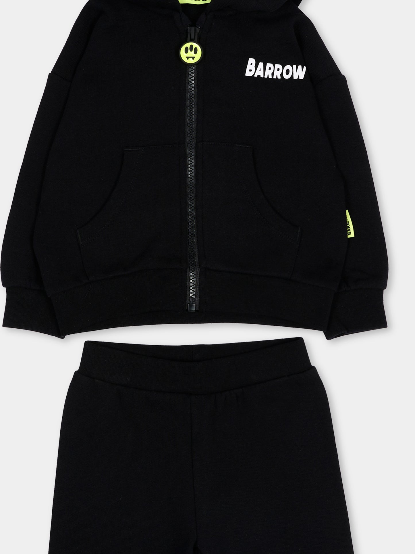 Completo sportivo lungo nero con logo,Barrow,F6BKUNZF190 110