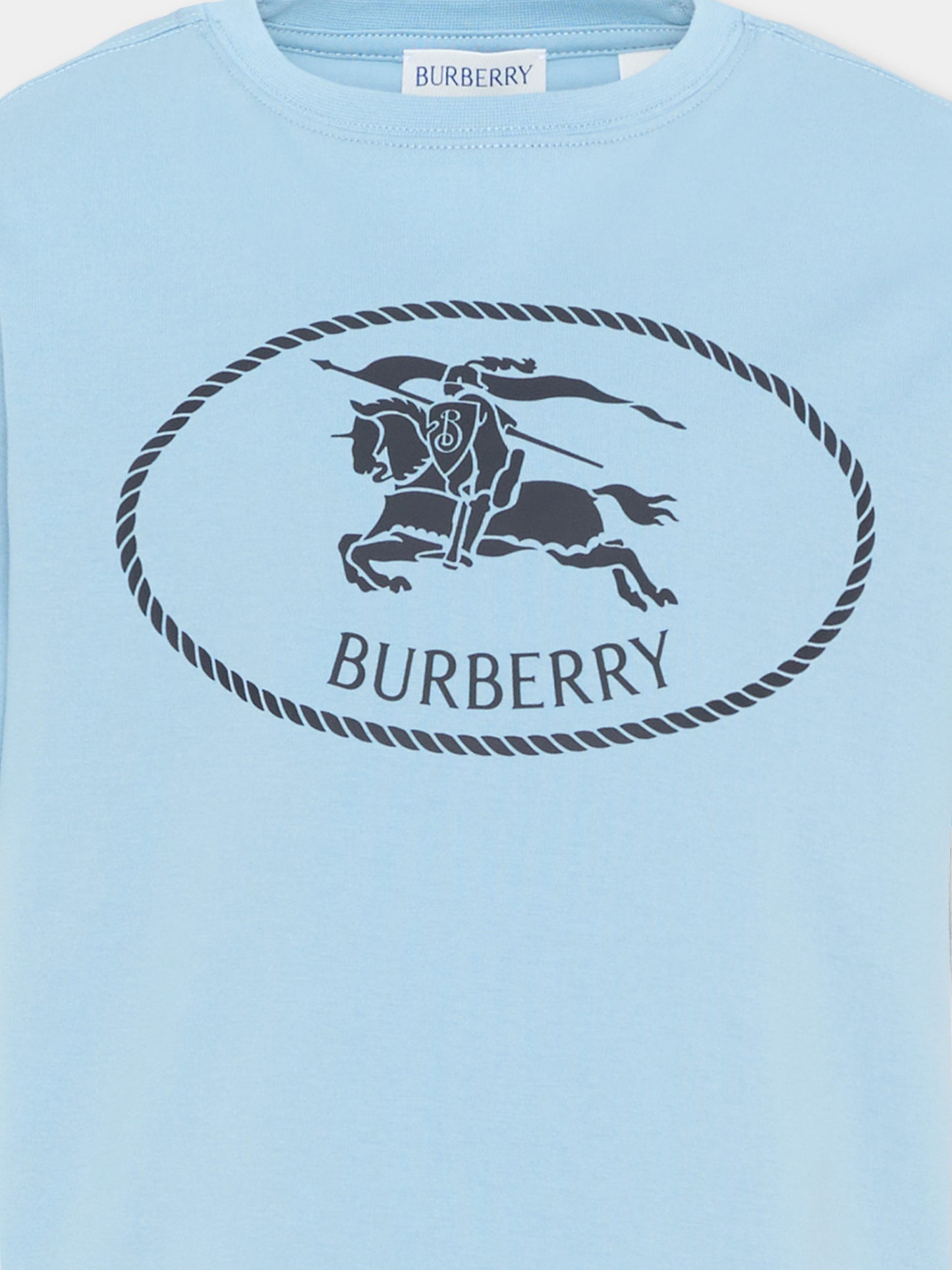 T-Shirt celeste per bambino con logo