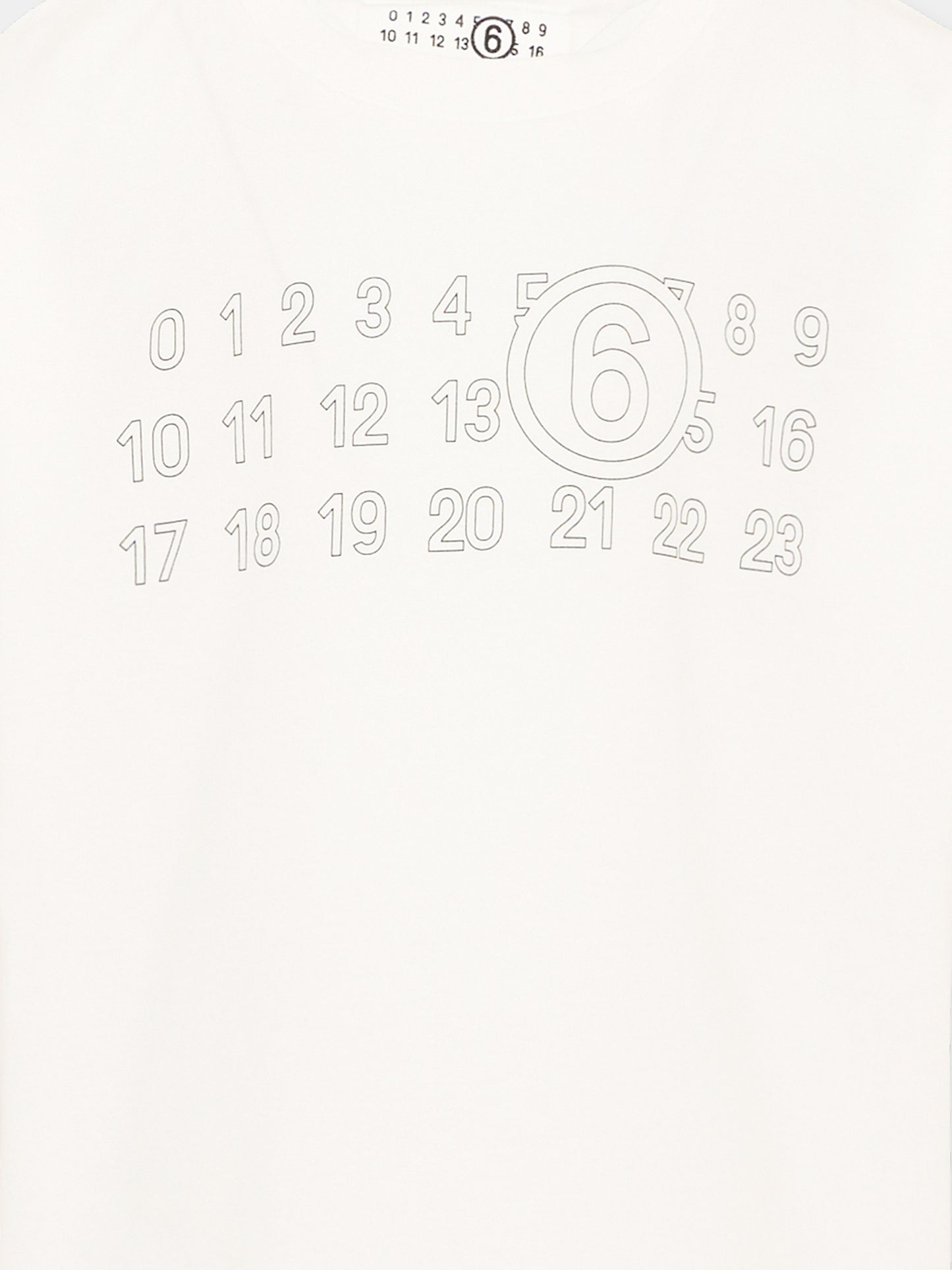 T-Shirt bianca per bambini con logo,Mm6 Maison Margiela,M61117 MM02Y M6102