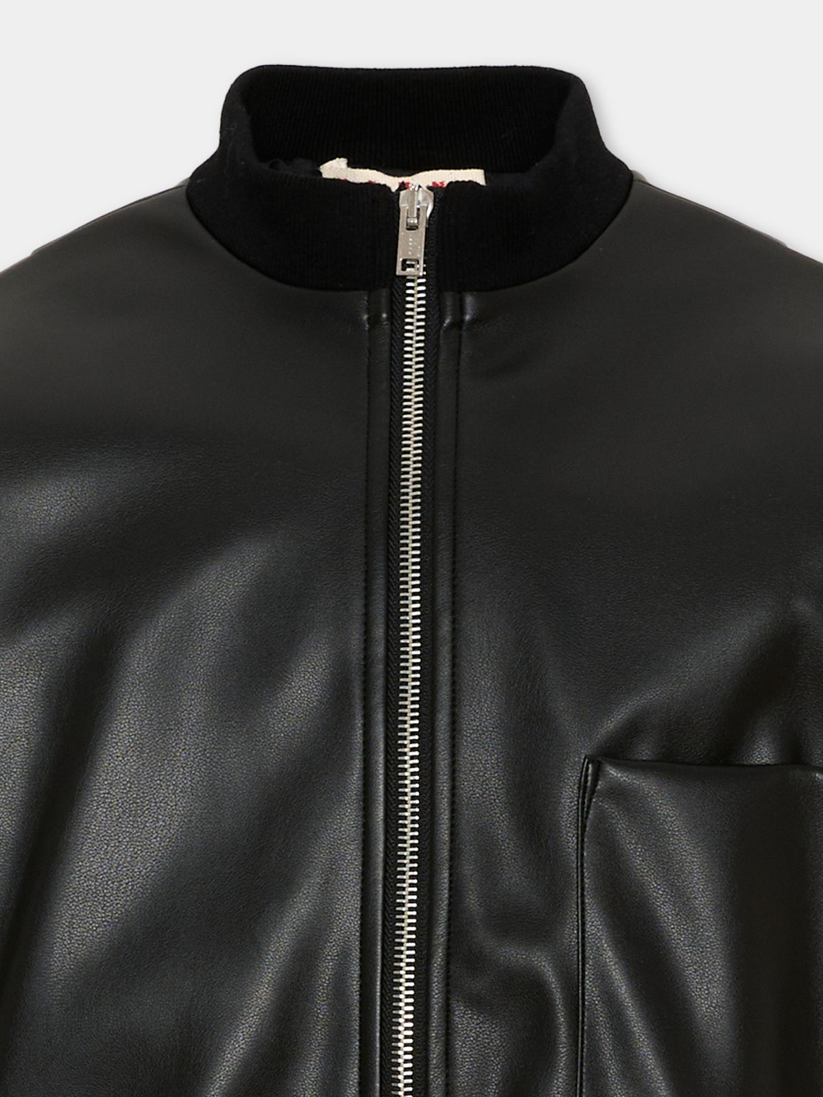Bomber nero per bambini con logo,Marni Kids,M01977 M00W2 0M900