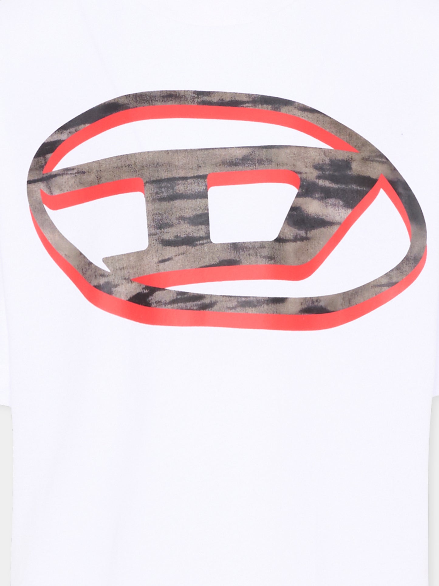 T-Shirt bianca per bambino con logo,Diesel,J02969 KYA1Y K100