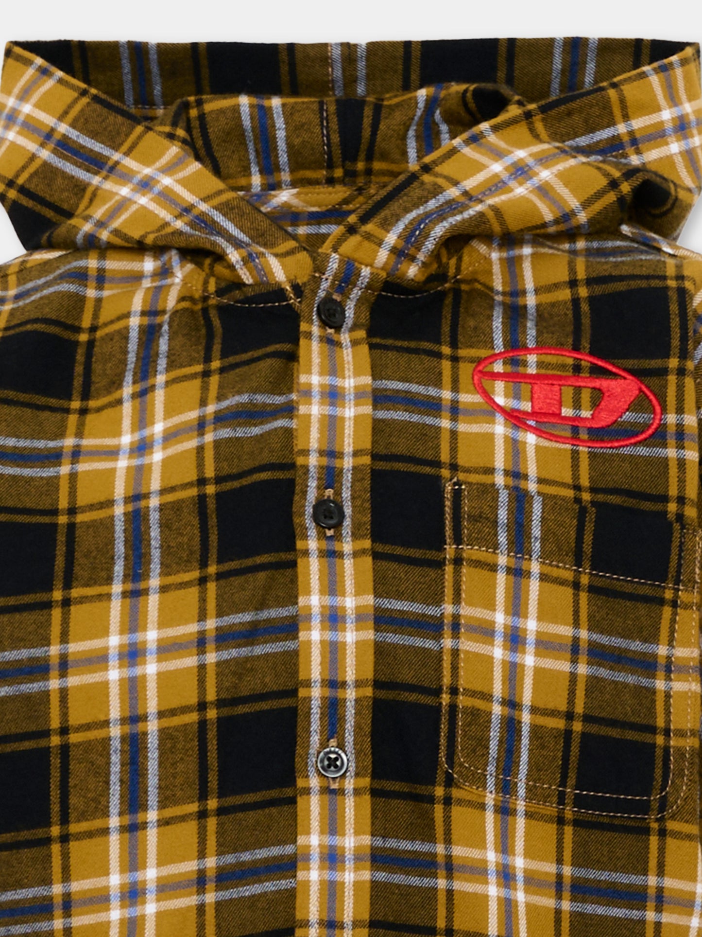 Camicia a manica lunga tartan per bambino,Diesel,J02970 KXBU9 K760