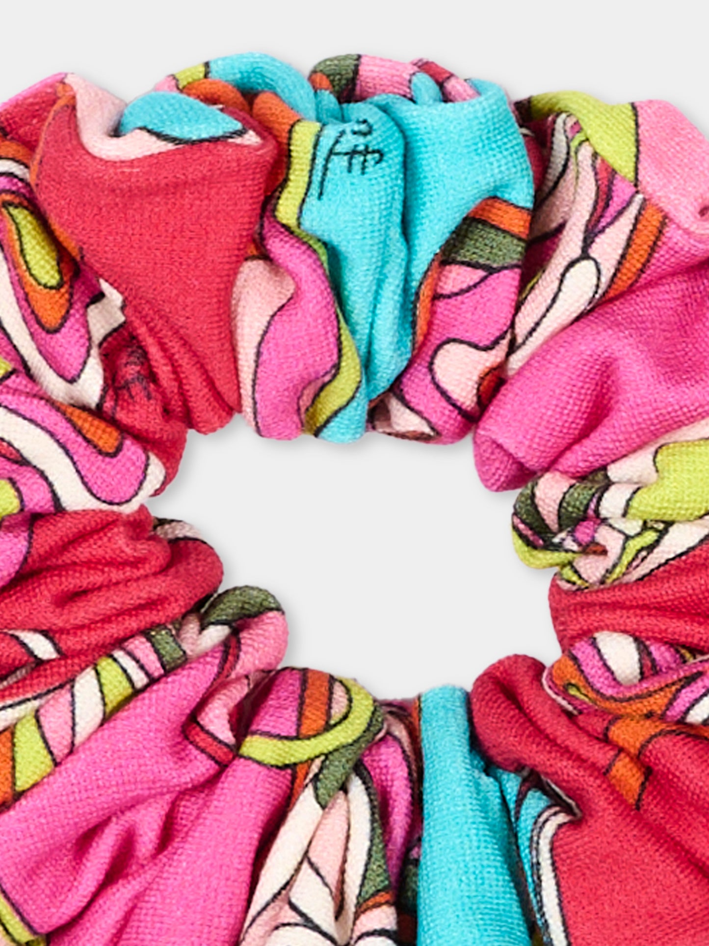 Elastico fucsia per bambina con stampa,Emilio Pucci Junior,PZ0A34 J0572 543MC