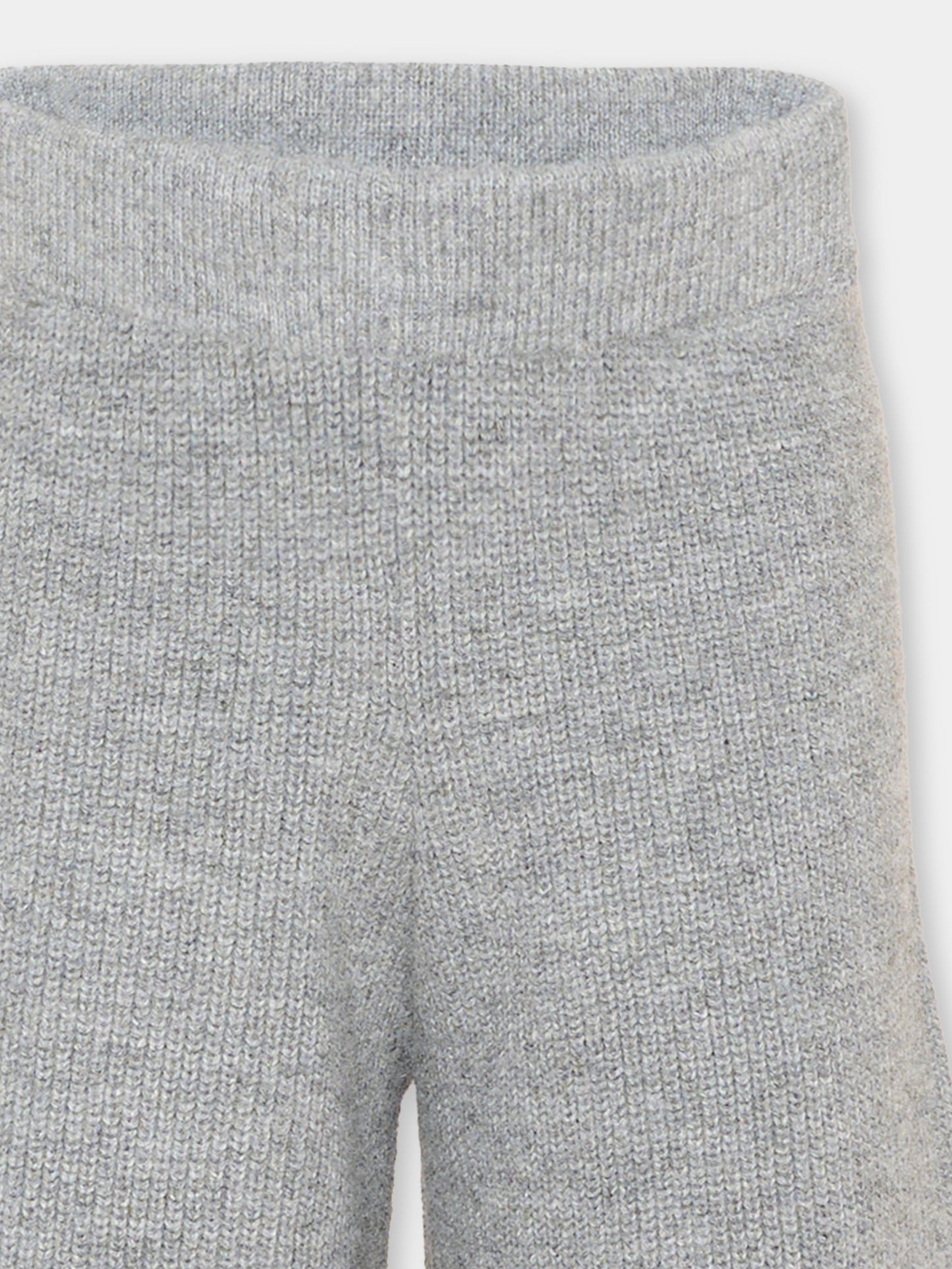 Pantalone grigio per bambina in maglia,Stella Mccartney Kids,TZ6C90 Z3898 807