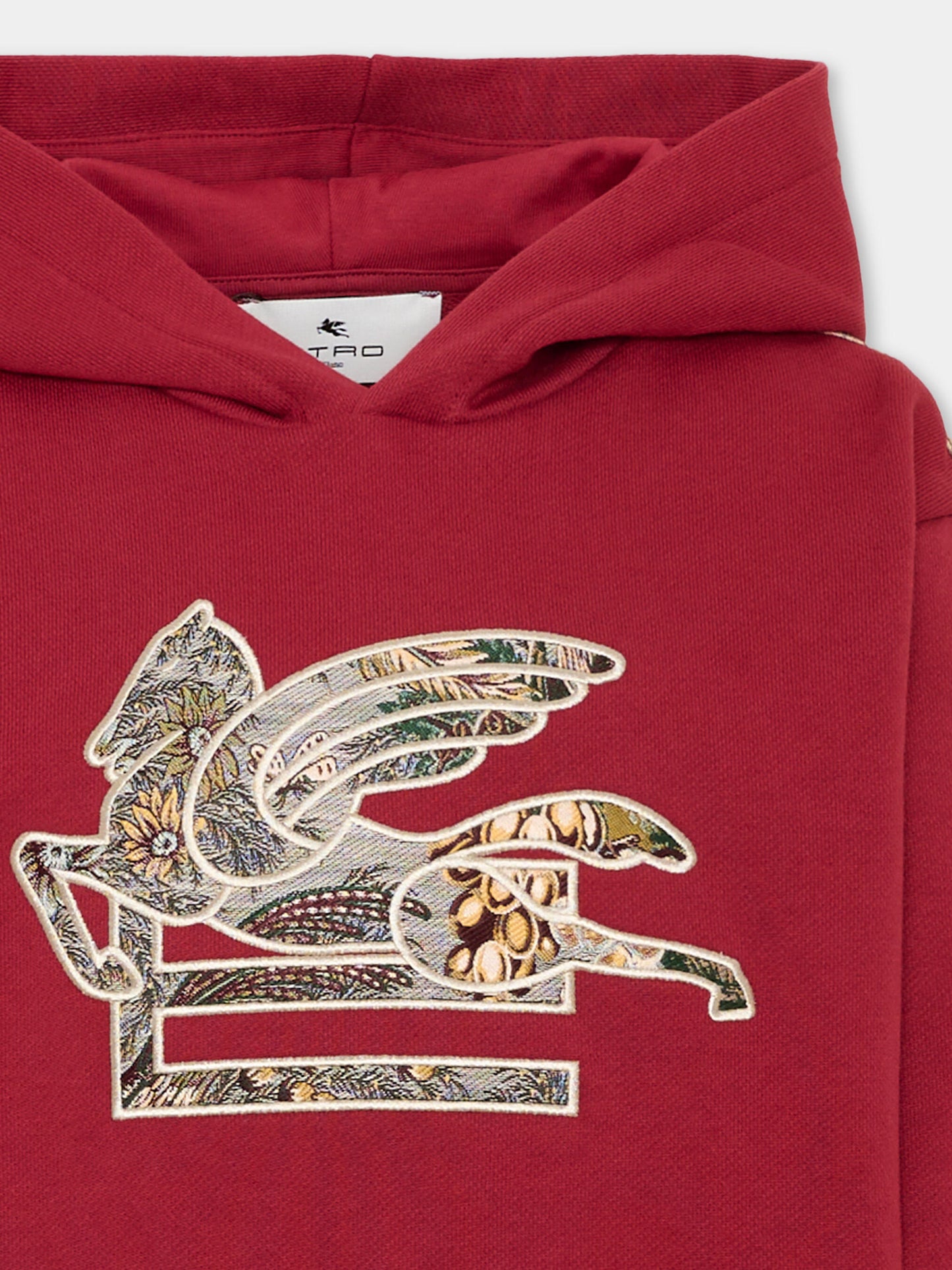 Felpa bordeaux per bambini con Pegaso,Etro,GZ4P40 Z3183 52C