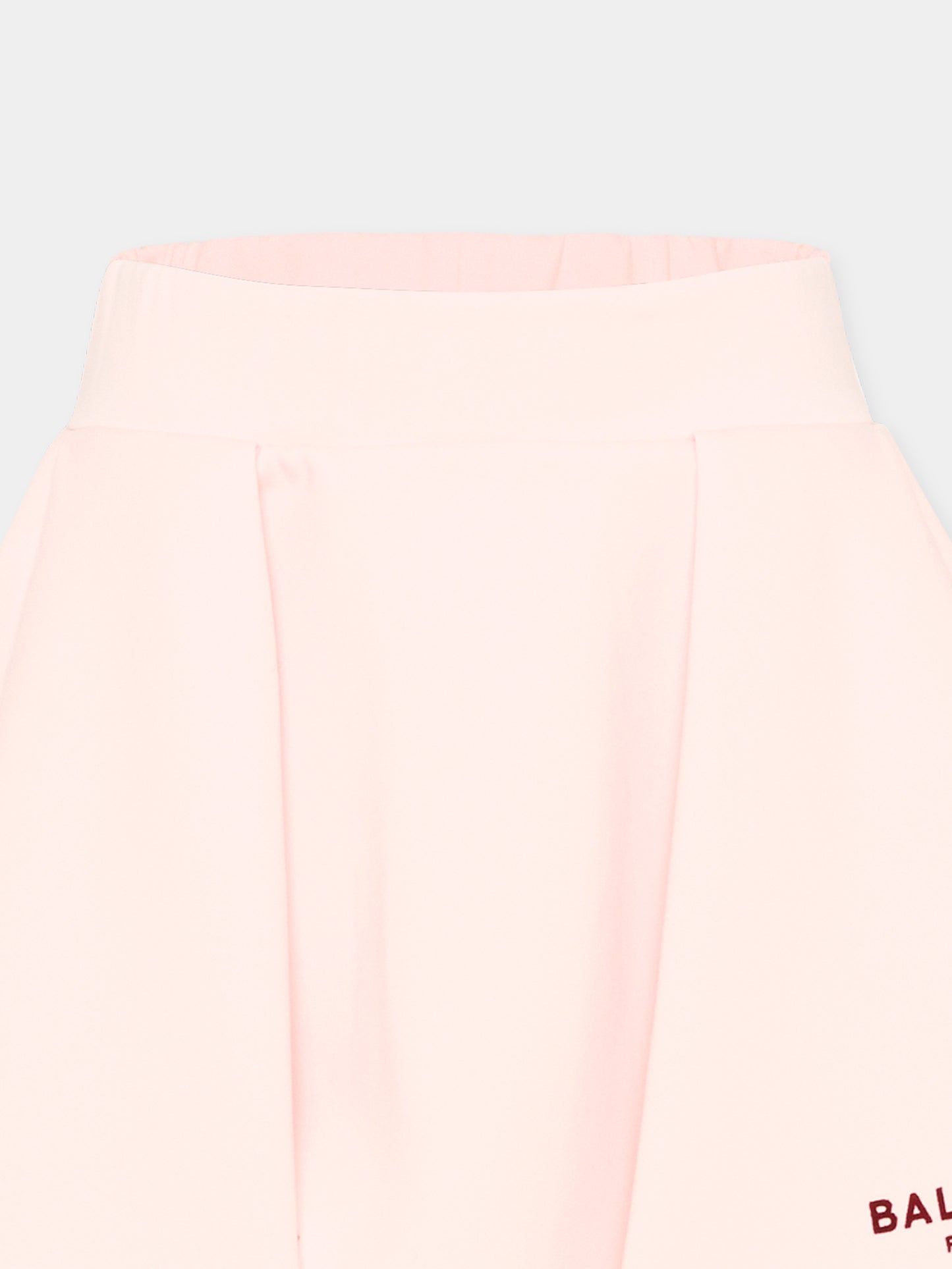 Gonna rosa per bambina con logo,Balmain Kids,BZ7A11 Z3728 508BD