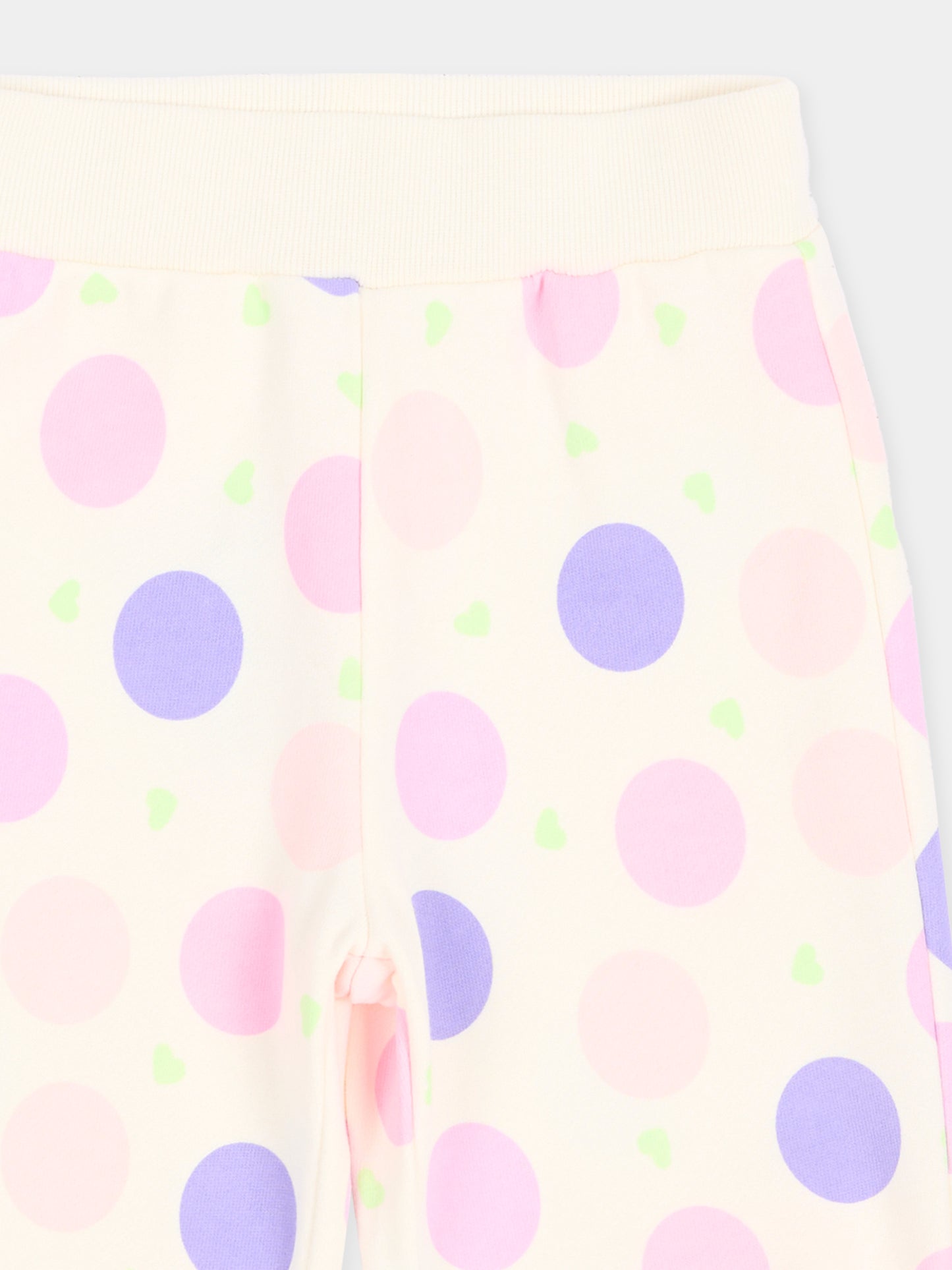 Pantalone avorio per neonata a pois,Billieblush,U22248 121