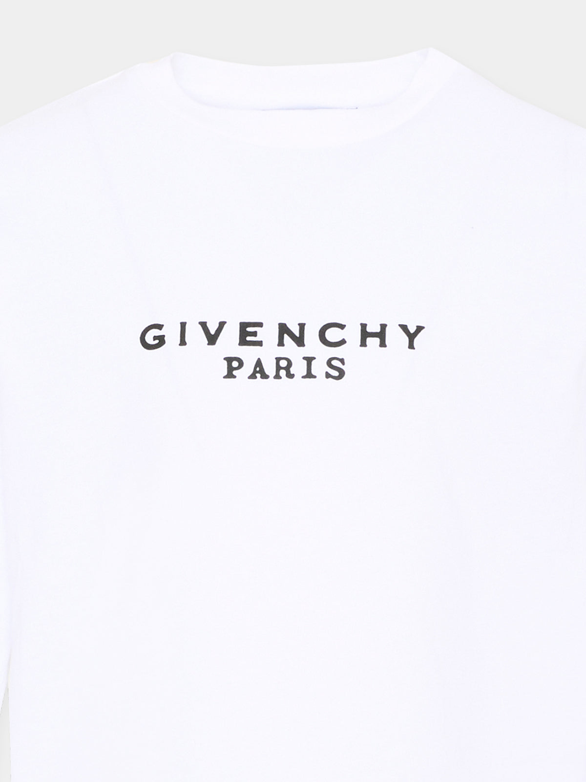 T-Shirt bianca per bambina con logo,Givenchy Kids,H31321 10P