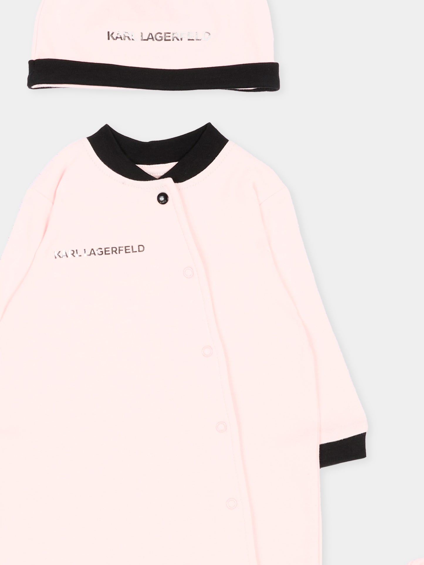 Set tutina rosa per neonata con Choupette,Karl Lagerfeld Kids,Z31280 46M