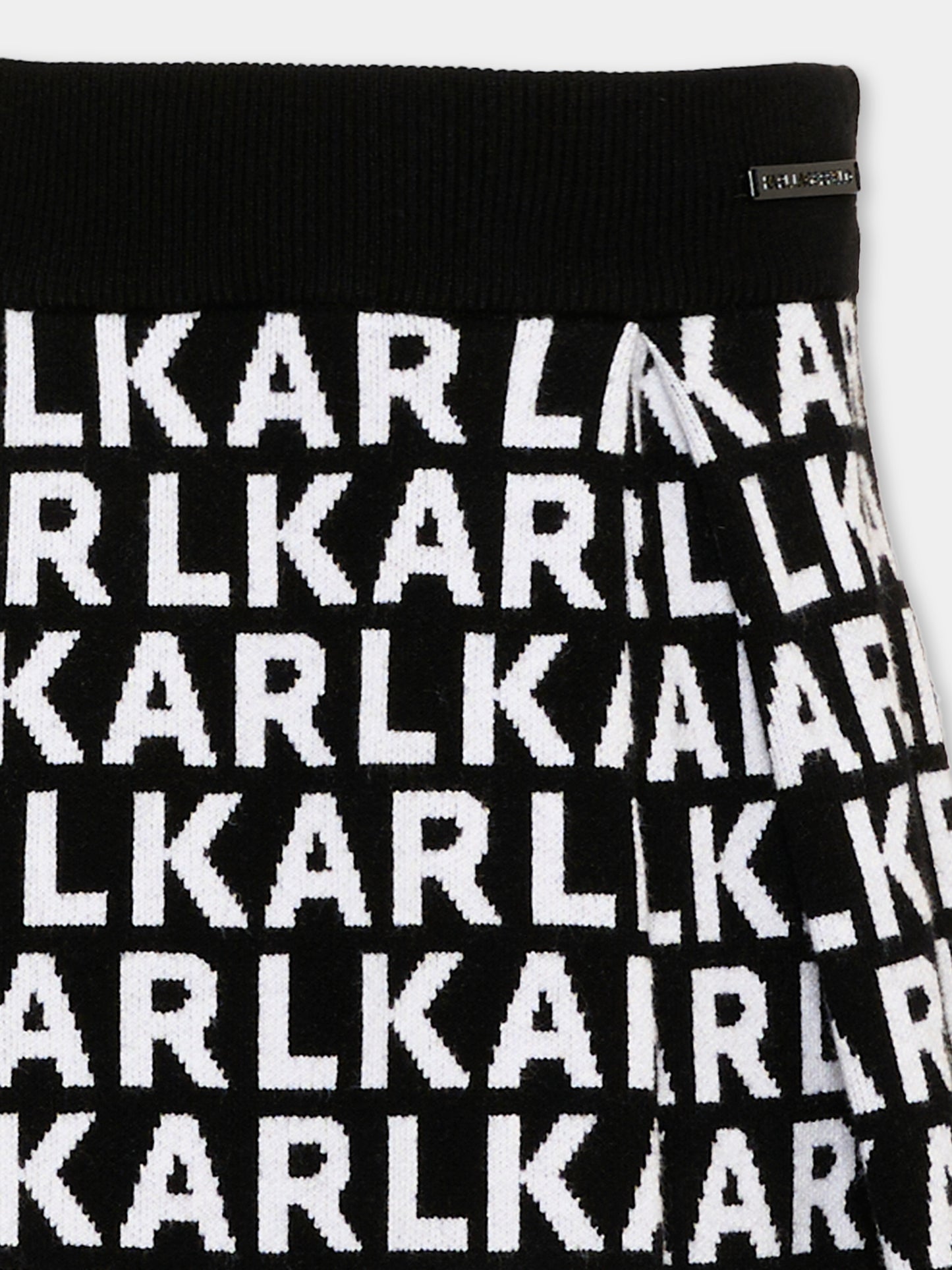 Gonna nera per bambina con logo,Karl Lagerfeld Kids,Z31348 M41
