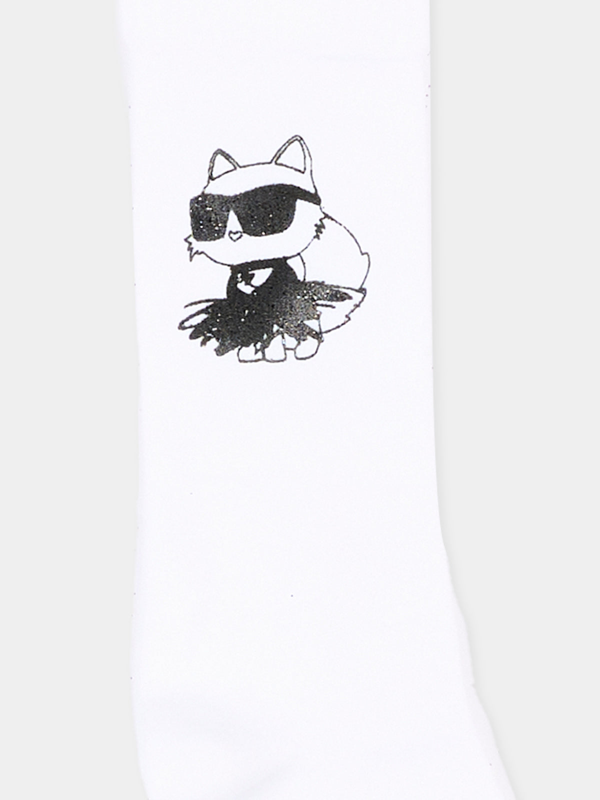 Calzino bianco per bambina con Choupette,Karl Lagerfeld Kids,Z31450 10P