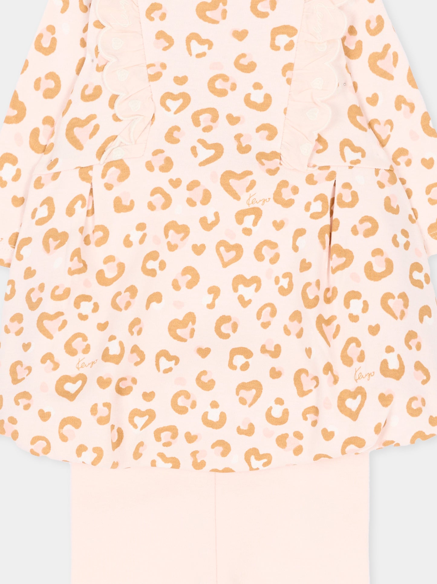 Completo nascita rosa per neonata,Kenzo Kids,K62091 43B