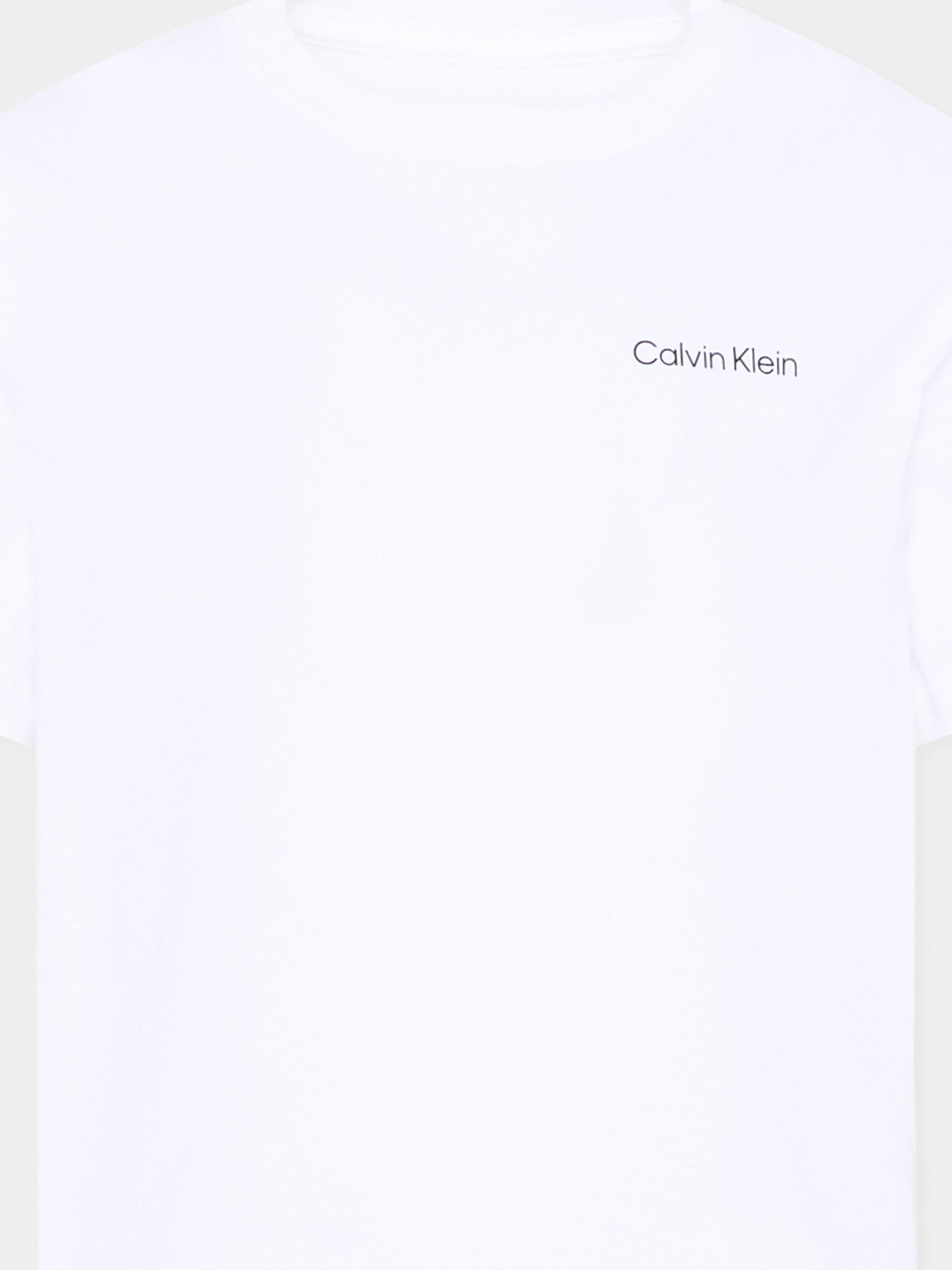 T-Shirt bianca per bambini con logo,Calvin Klein Kids,IU0IU00683 YAF