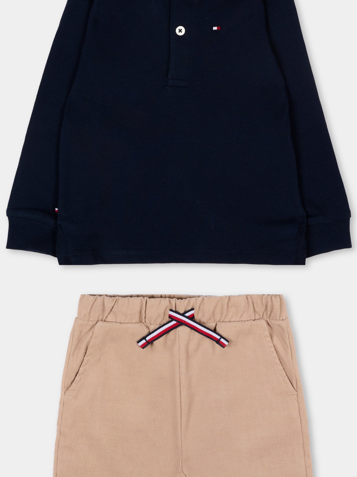 Completo sportivo multicolor per neonato con Tommy Flag,Tommy Hilfiger Junior,KN0KN02085 GUQ