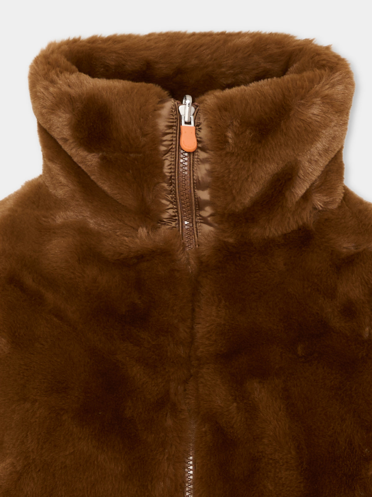 Ecopelliccia marrone per bambina,Save The Duck Kids,J31352G FURY23 40054