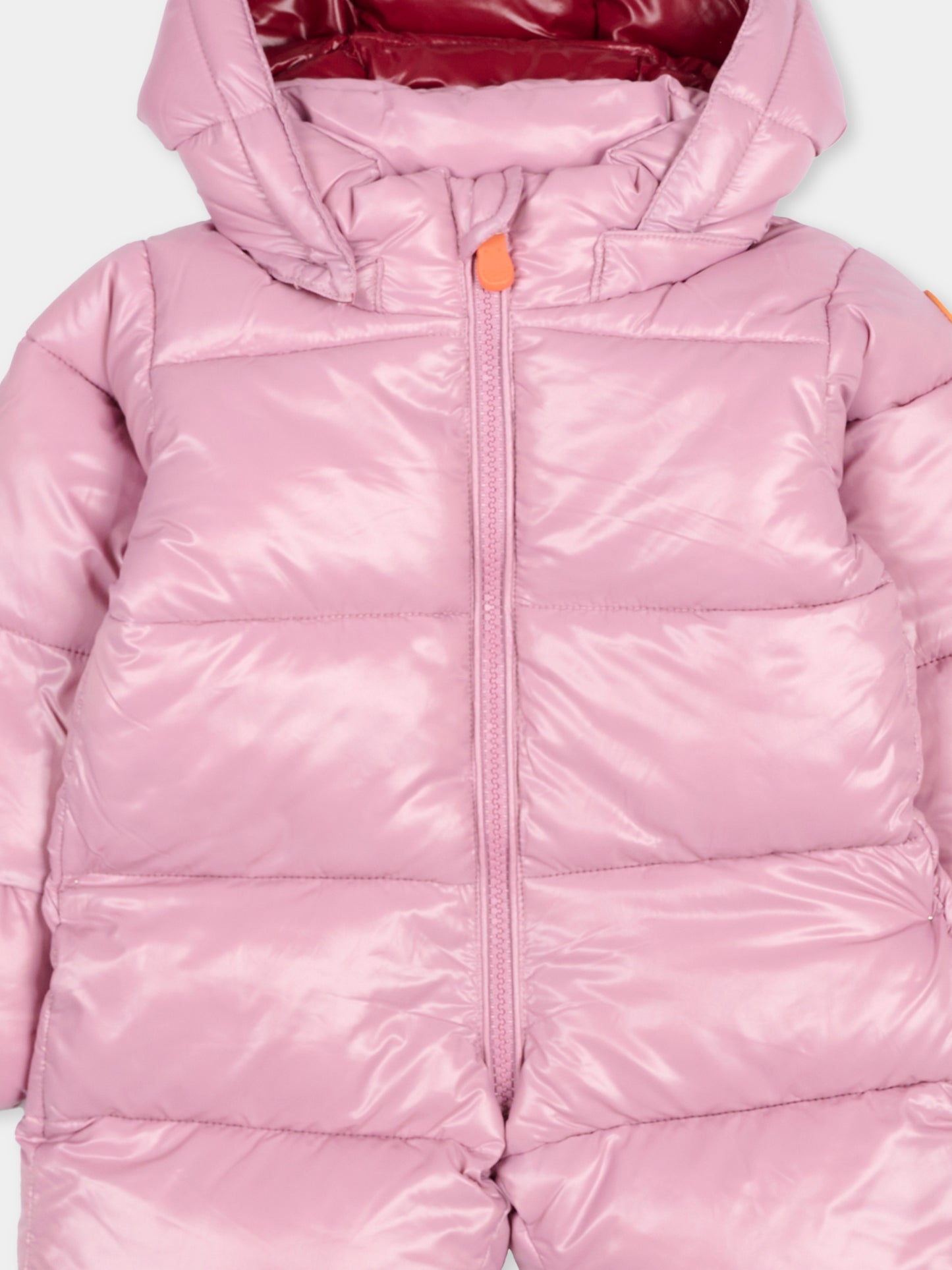 Piumino Shell rosa per neonata con logo,Save The Duck Kids,I30002X LOVE21 80044