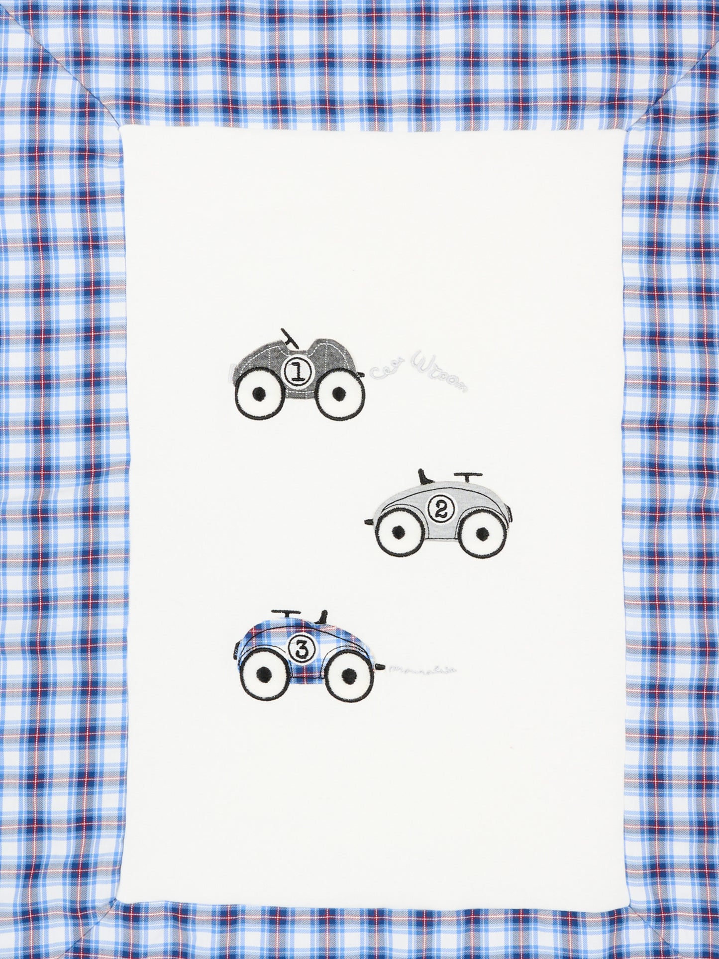 Coperta avorio per neonato con macchinine,Monnalisa,22F005 6000 0143