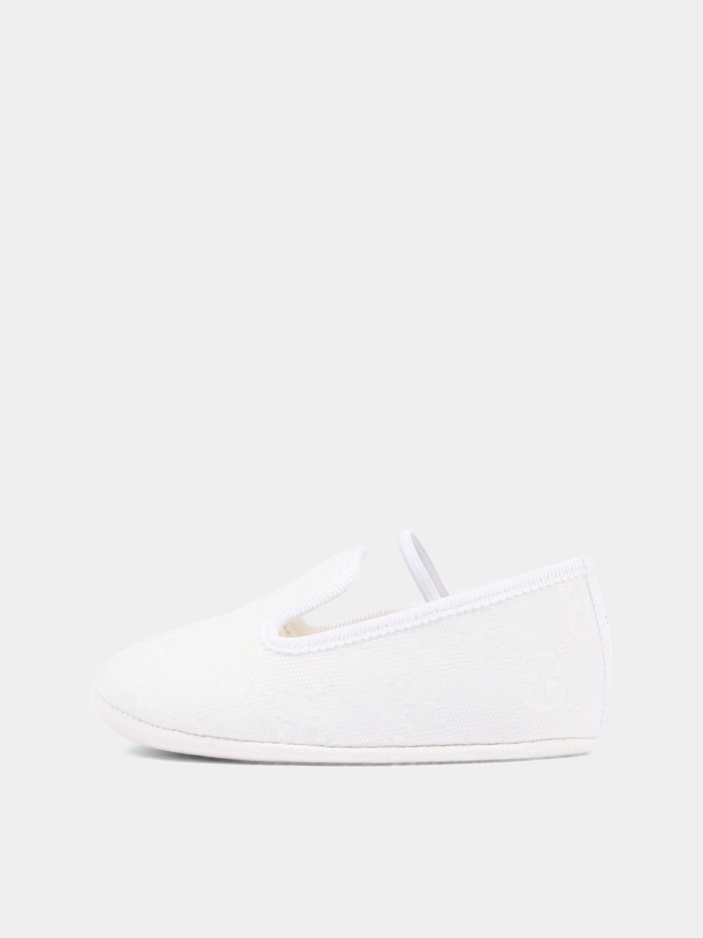 Mocassini avorio per neonato GG,Gucci Kids,873031 FAF5K 9048