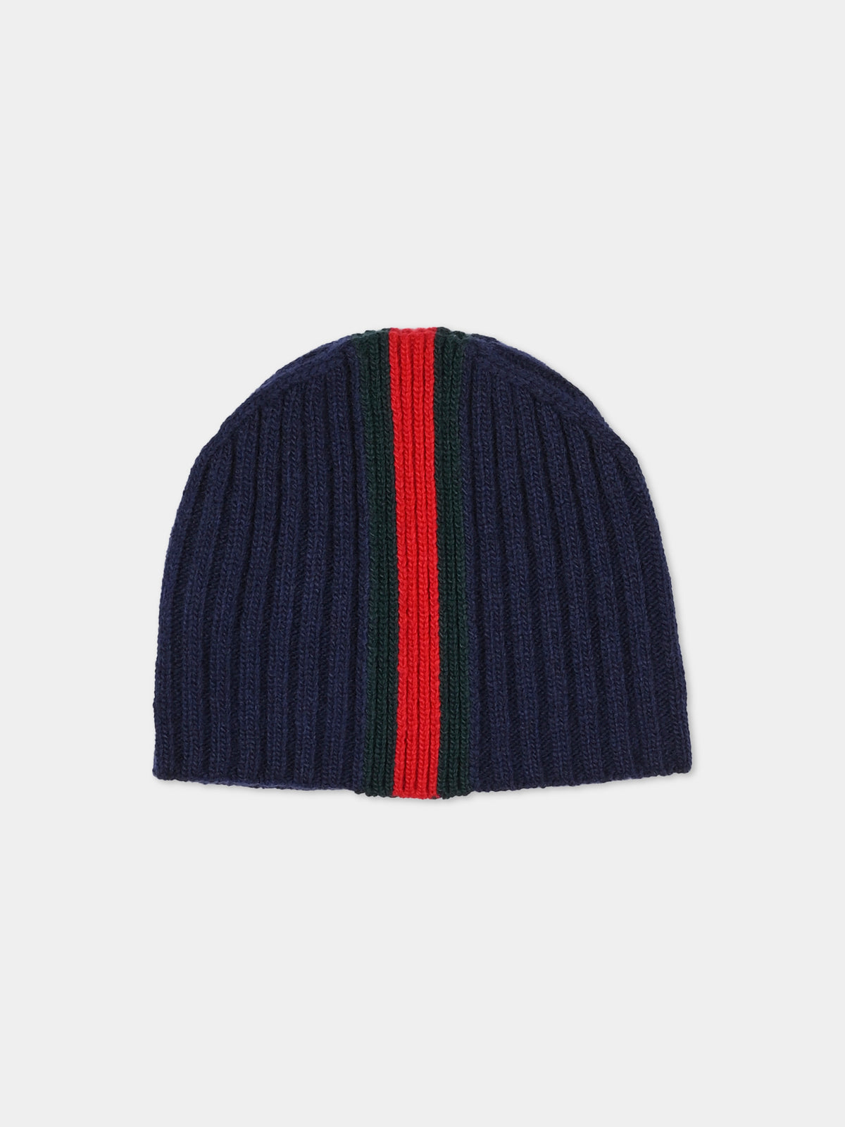 Berretto blu per neonati con Web,Gucci Kids,871025 3KACH 4066