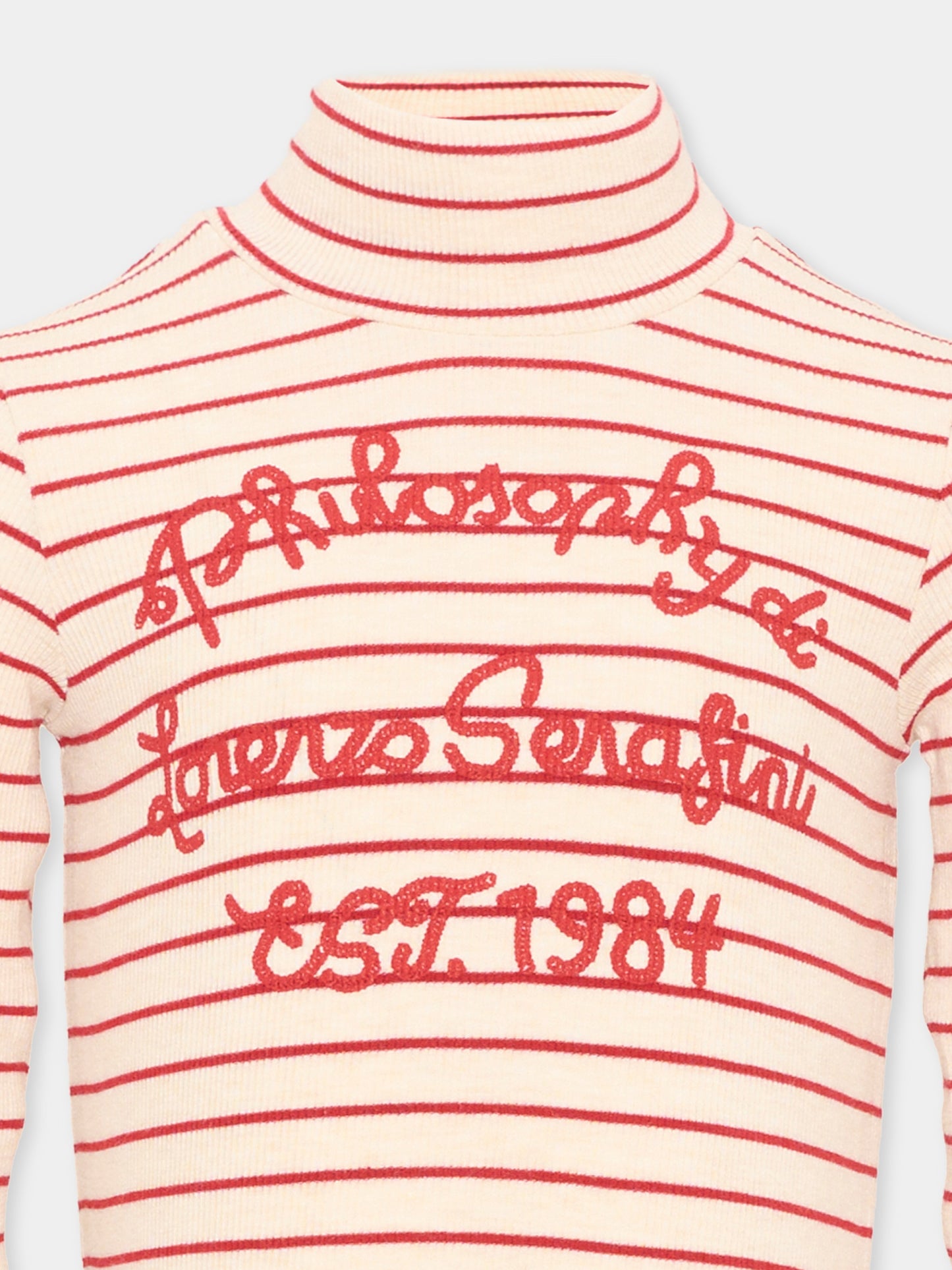 Dolcevita multicolor per bambina a righe,Philosophy,I1H605 8215 0243