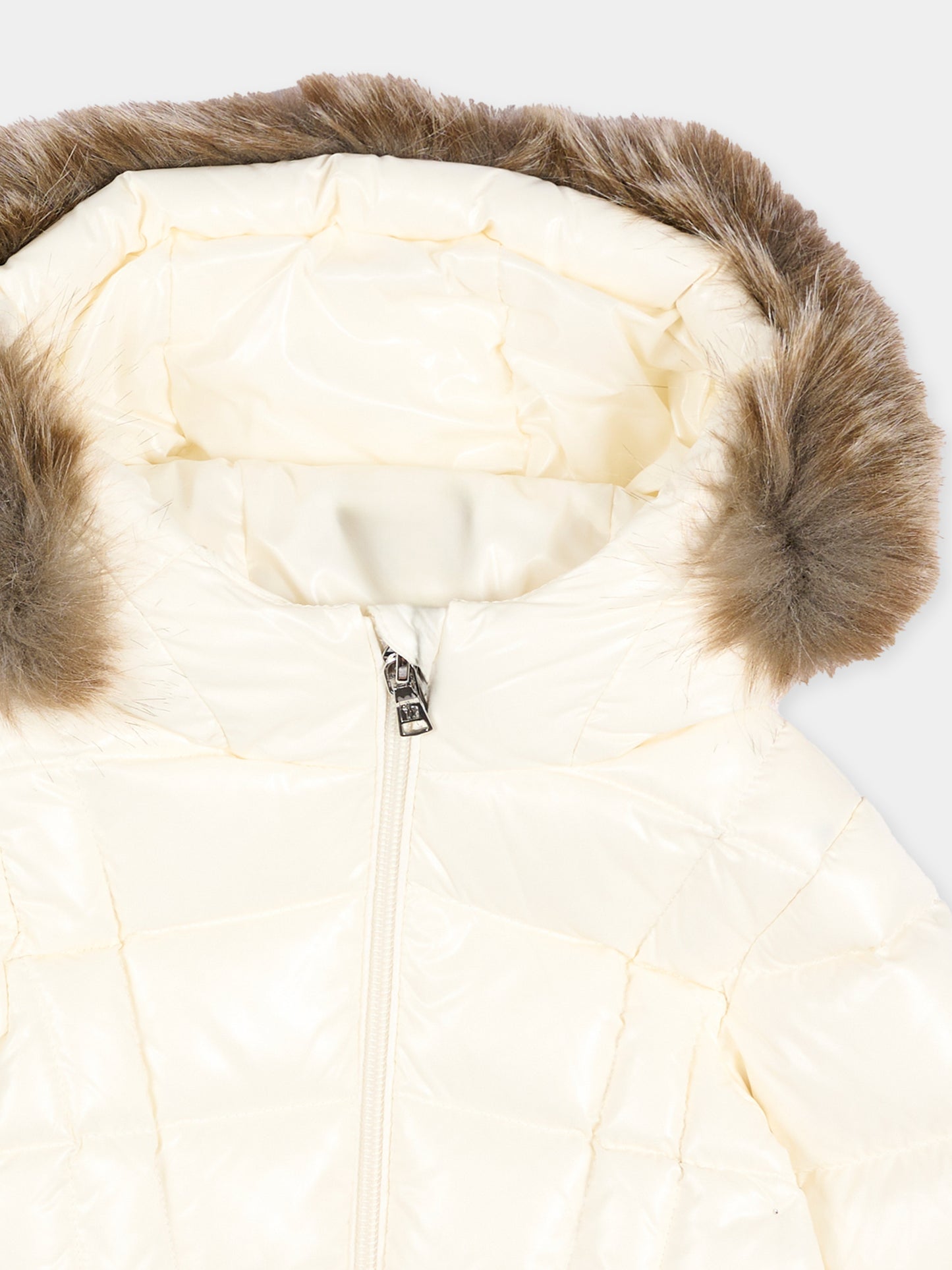 Piumini avorio Emma per neonata con logo,Moncler Kids,L2951 1C00004 597Z8 034