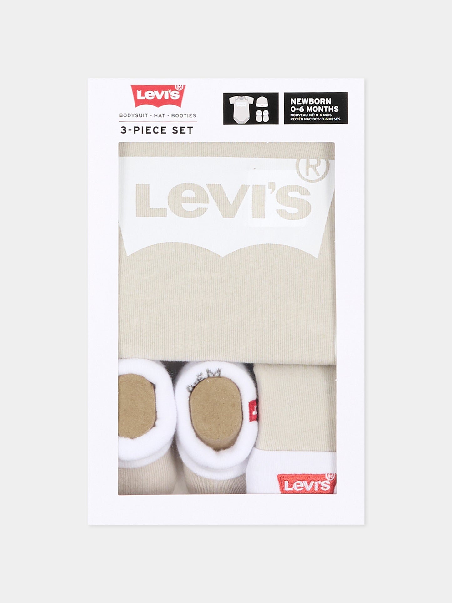 Set Tutine avorio per neonati con logo,Levi's Kids,LL0019 J95