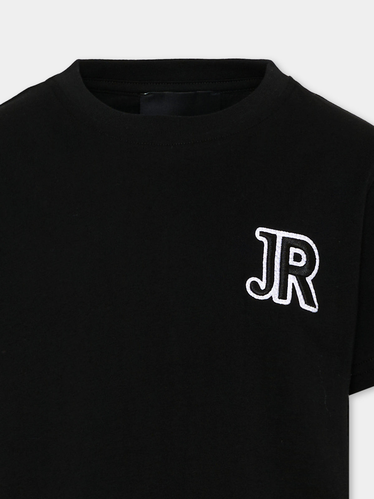 T-shirt nera per bambino con logo,Richmond,RBA26008TS BLACK BLACK