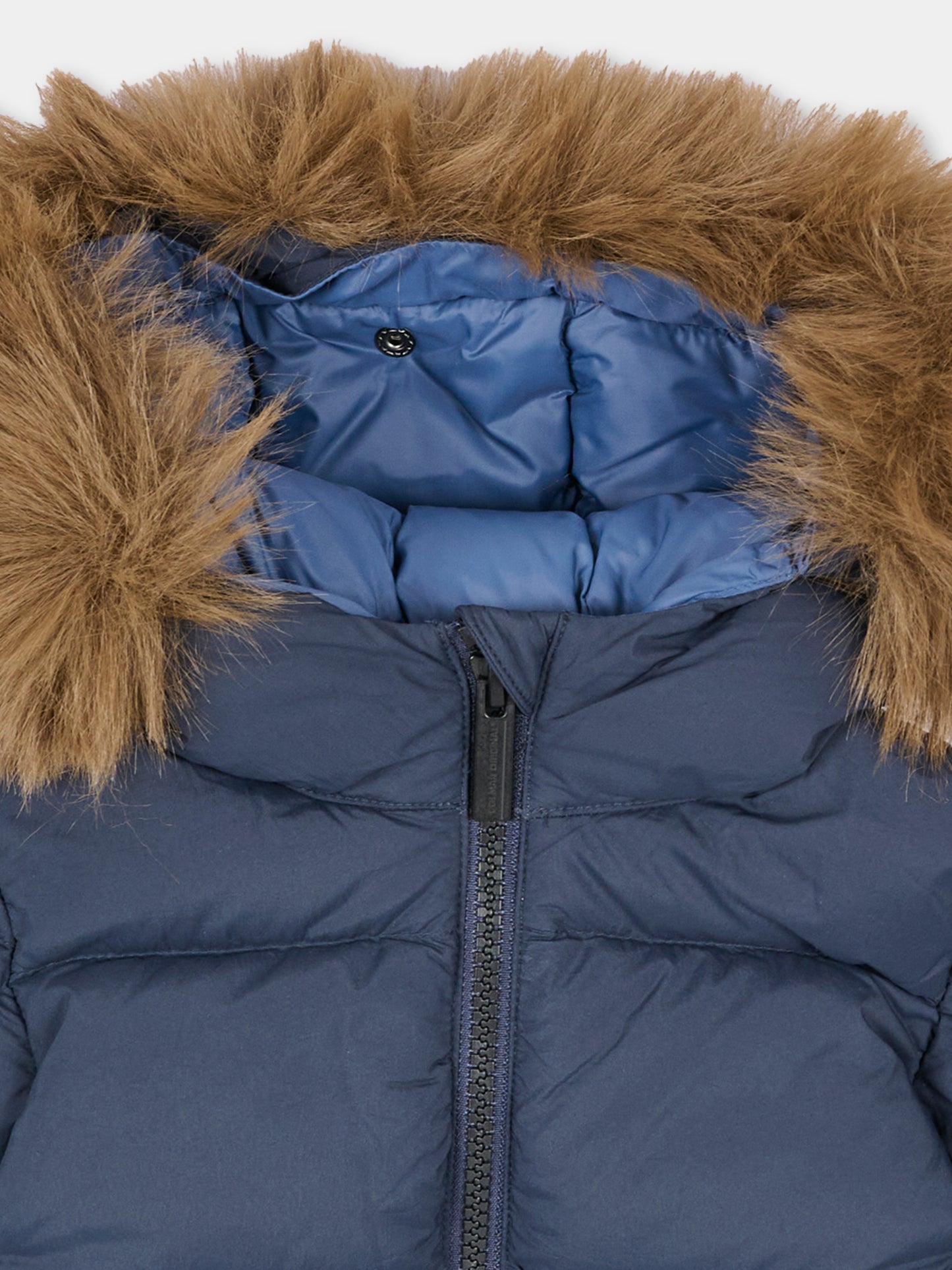 Piumino blu per neonato con cappuccio,Colmar Originals Kids,34000070E 4ZP 68