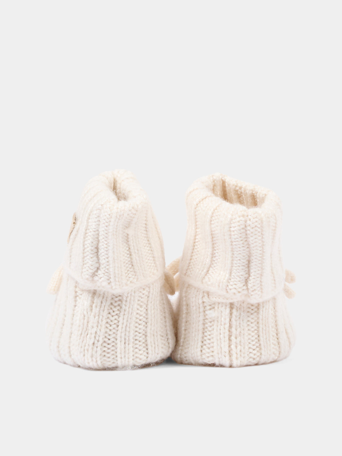 Babbucce avorio per neonati,Bamboom,1267 WARM WHITE