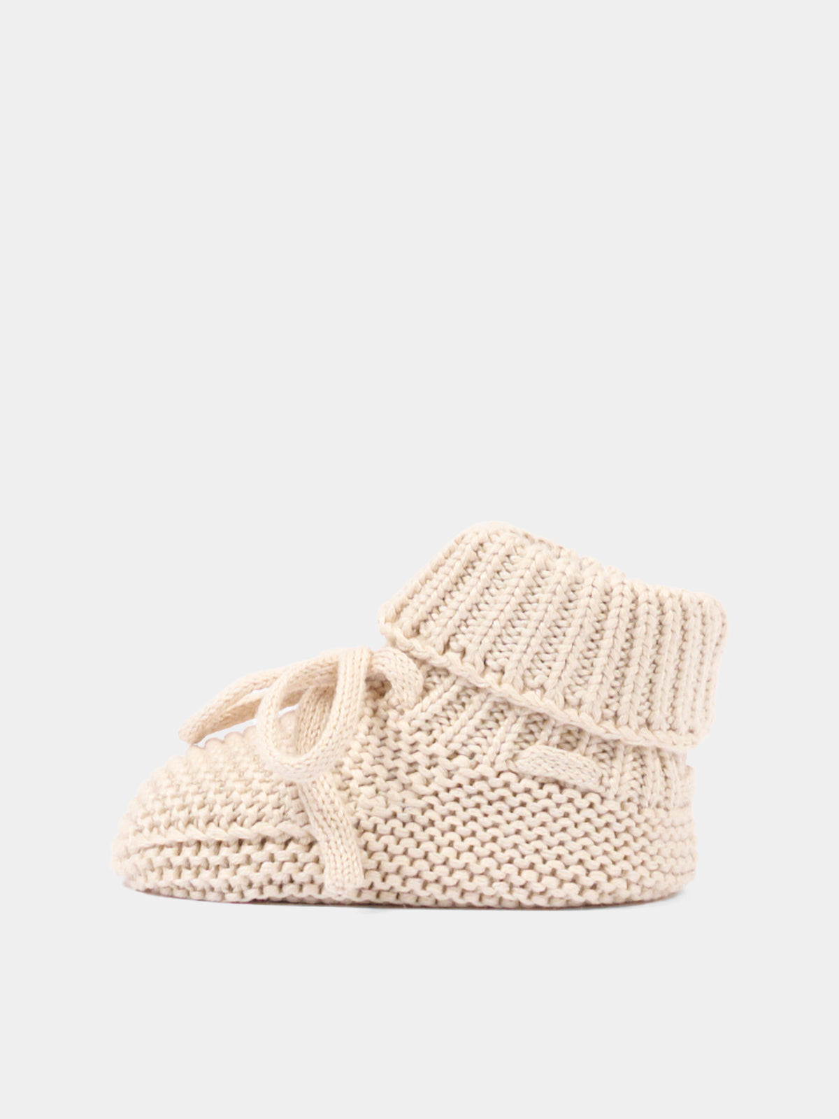 Babbucce avorio per neonati in maglia,Bamboom,1268 WARM WHITE