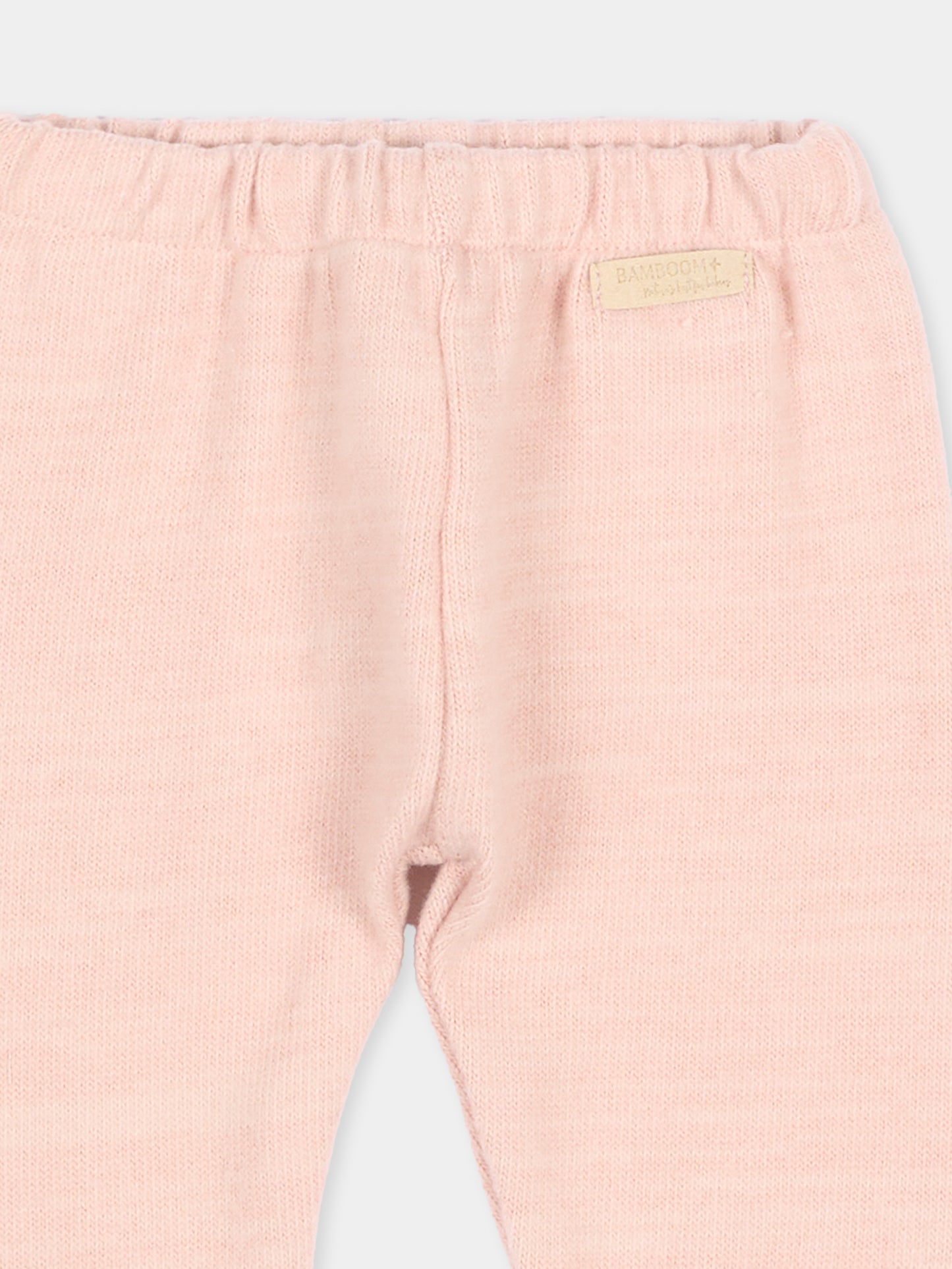 Leggings rosa per neonata con volant,Bamboom,1213TE00088 WARM PINK
