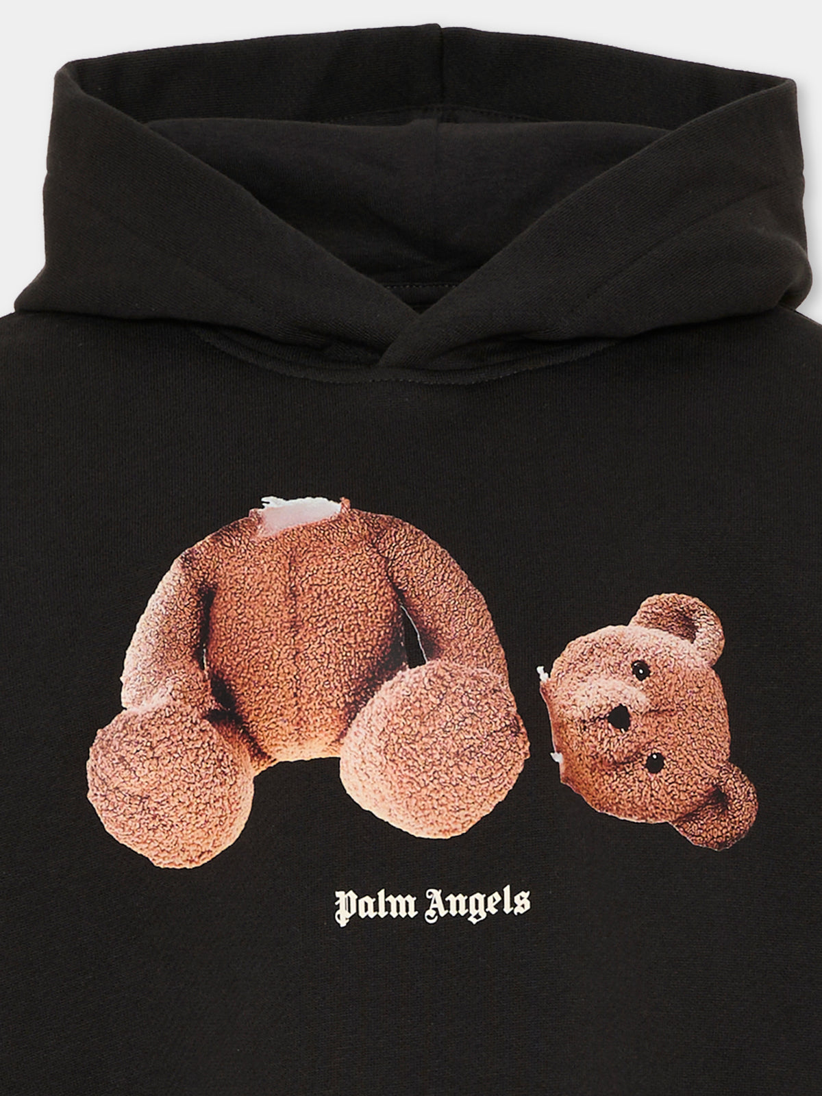 Felpa nera per bambini con Teddy Bear,Palm Angels,F6PAJBHS059 110
