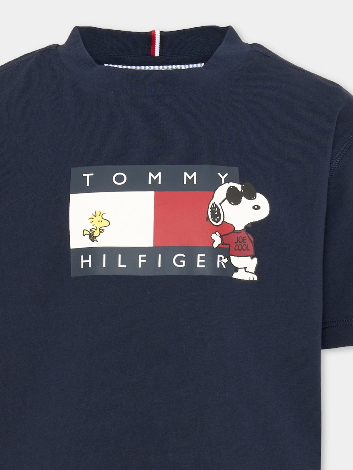 T-shirt blu per bambini con logo,Tommy Hilfiger Junior,KS0KS00766 C1G