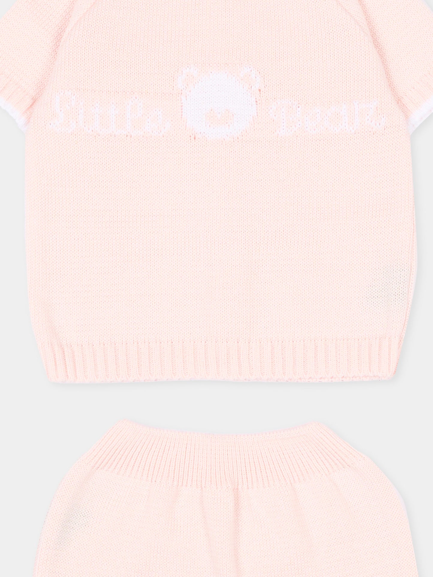 Completo nascita rosa per neonata con logo,Little Bear,3124 CIPRIA/BCO