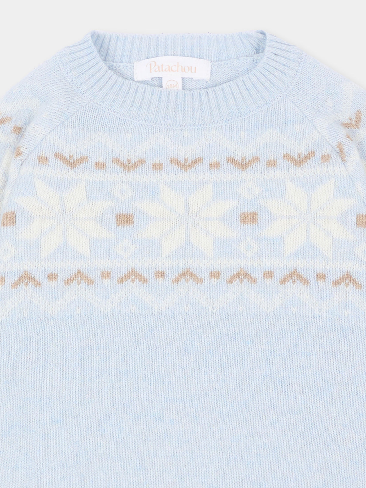 Maglione celeste per neonato,Patachou,PAP 47 SWE4333364 303