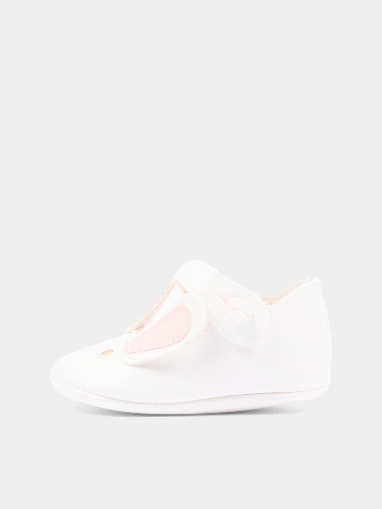 Ballerine avorio per neonata con coniglio,Le Boo Beebè,SBF00 20