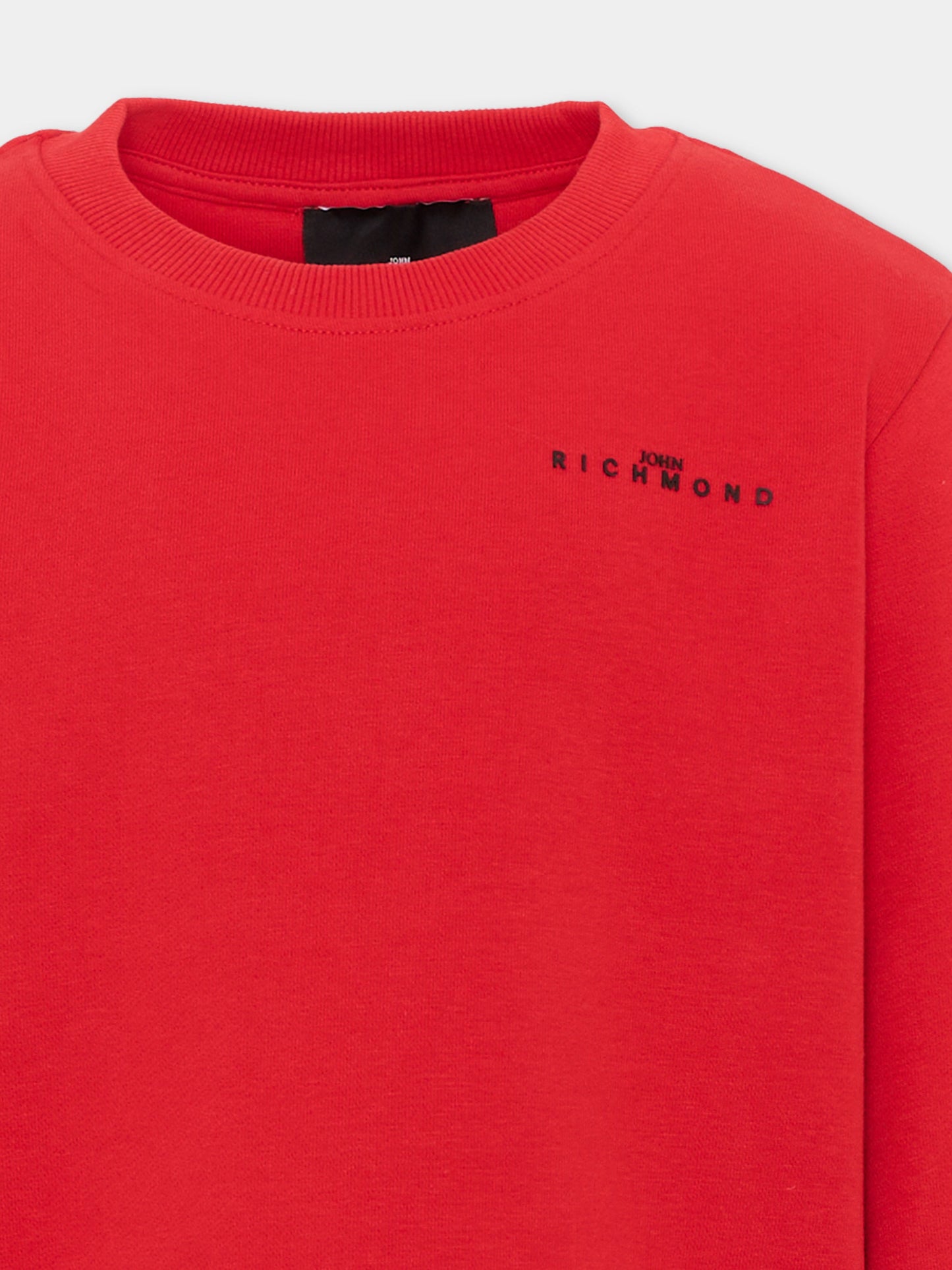 Felpa rossa per bambini con logo,Richmond,RBA26176FE RED RED
