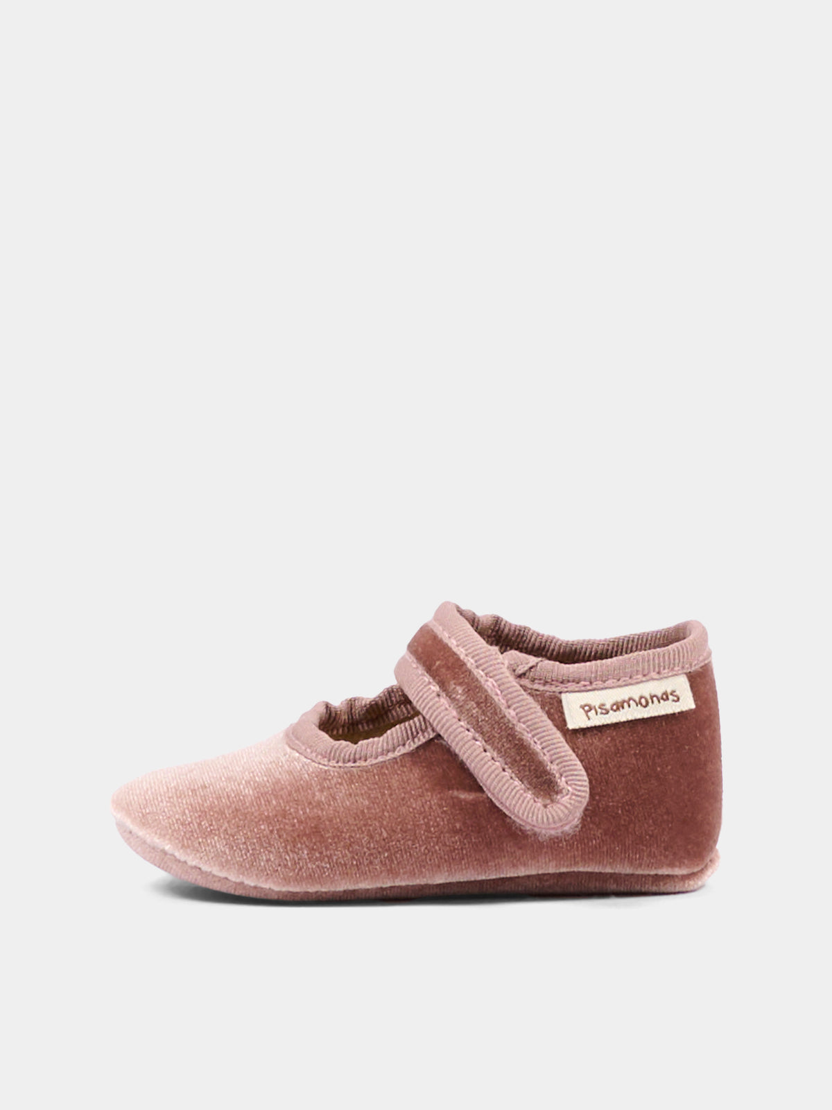 Ballerine rosa per neonata in velluto,Pisamonas,1291 MAQUILLAJE