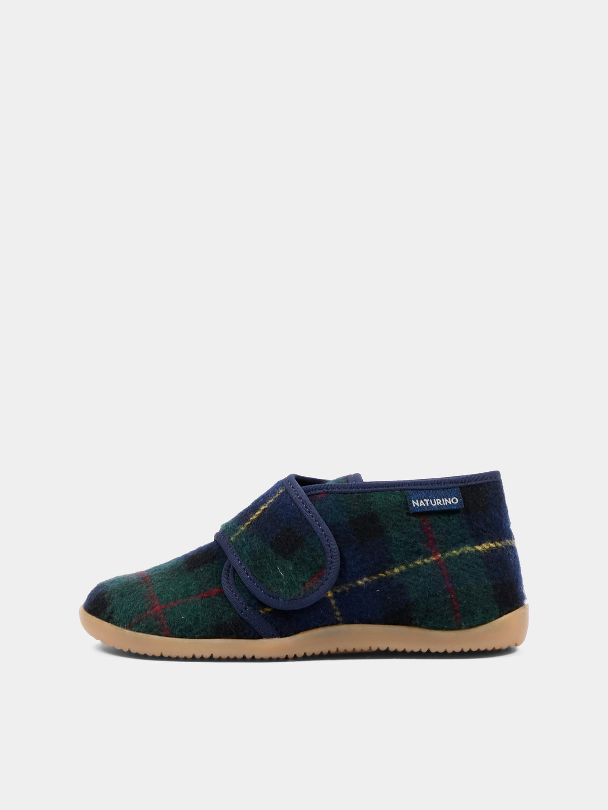 Pantofole blu per bambino tartan,Naturino,001 4000673 45 1C91