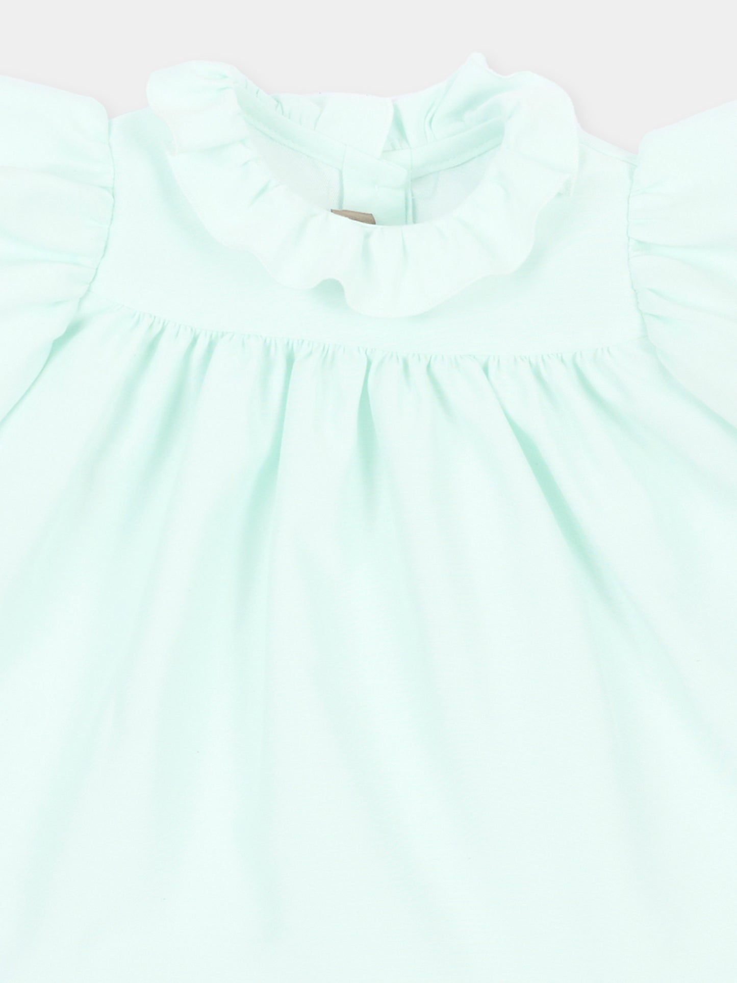 Completo elegante verde per neonata,Little Bear,3210 MENTA