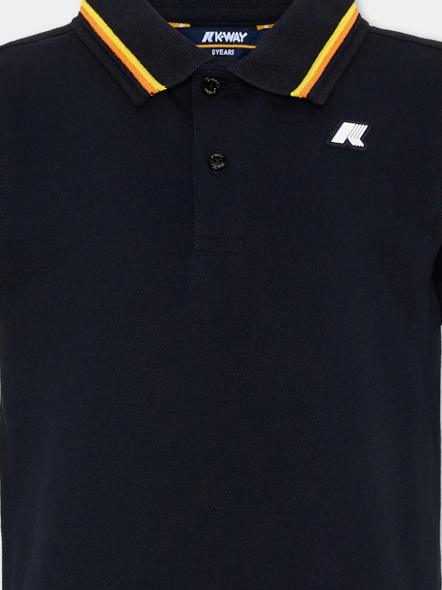 Polo blu per bambino,K-way,K6126MW K89