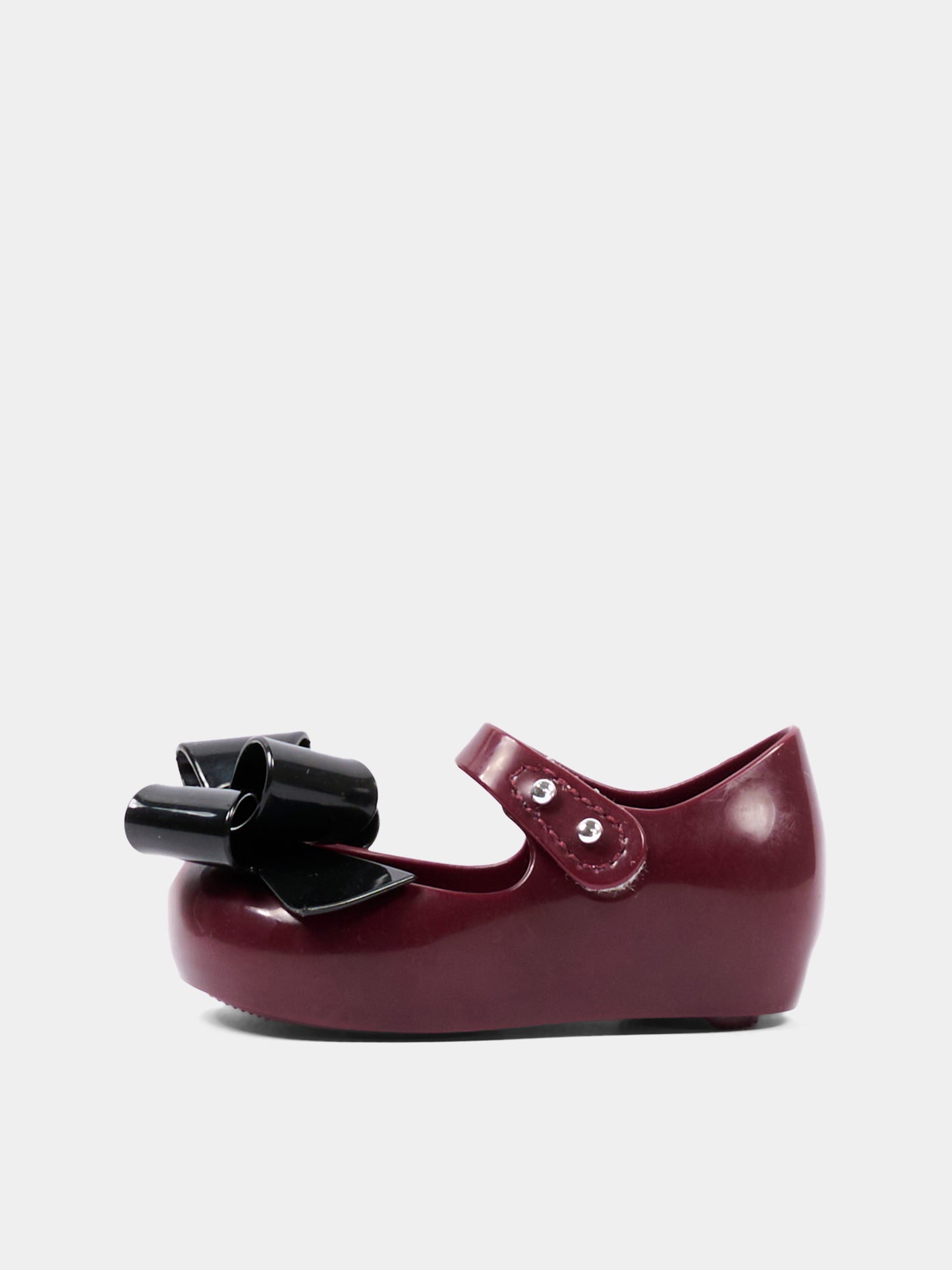 Ballerine bordeaux per bambina con fiocco,Mini Melissa,36201 BX430 06411
