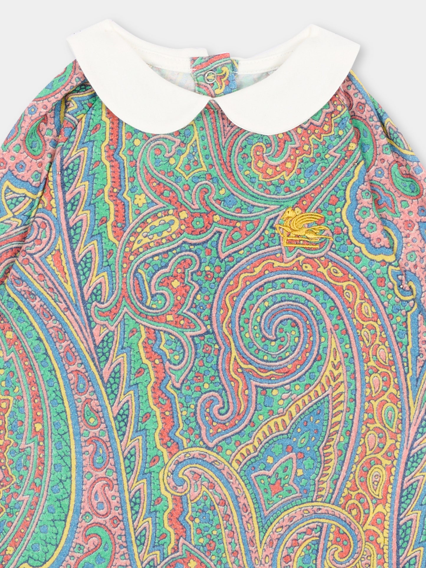 Set tutina multicolor per neonati con stampa paisley,Etro,GXB530 J0517 999