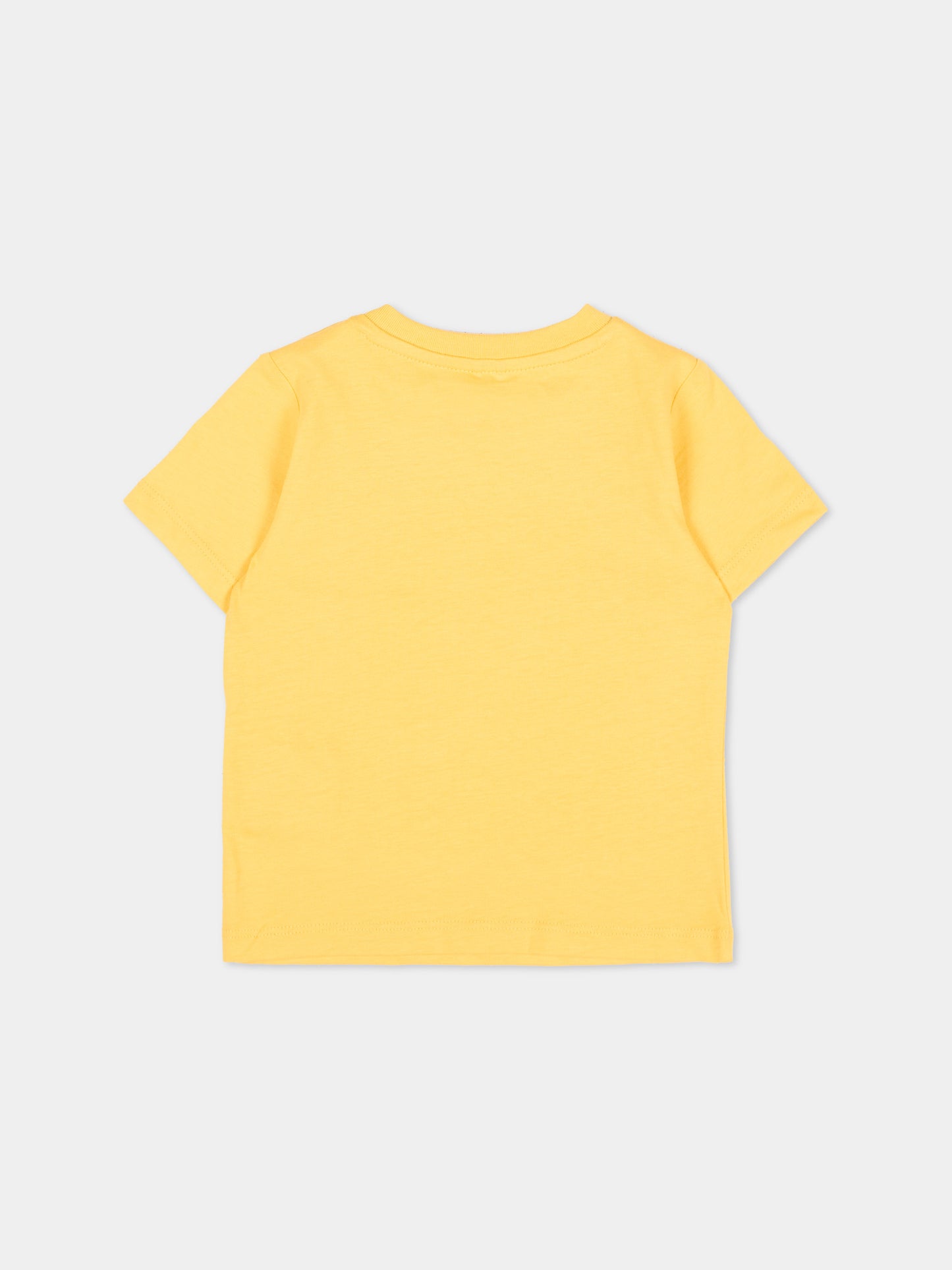 T-shirt gialla per neonato con stampa,Stella Mccartney Kids,TX8501 Z0434 248