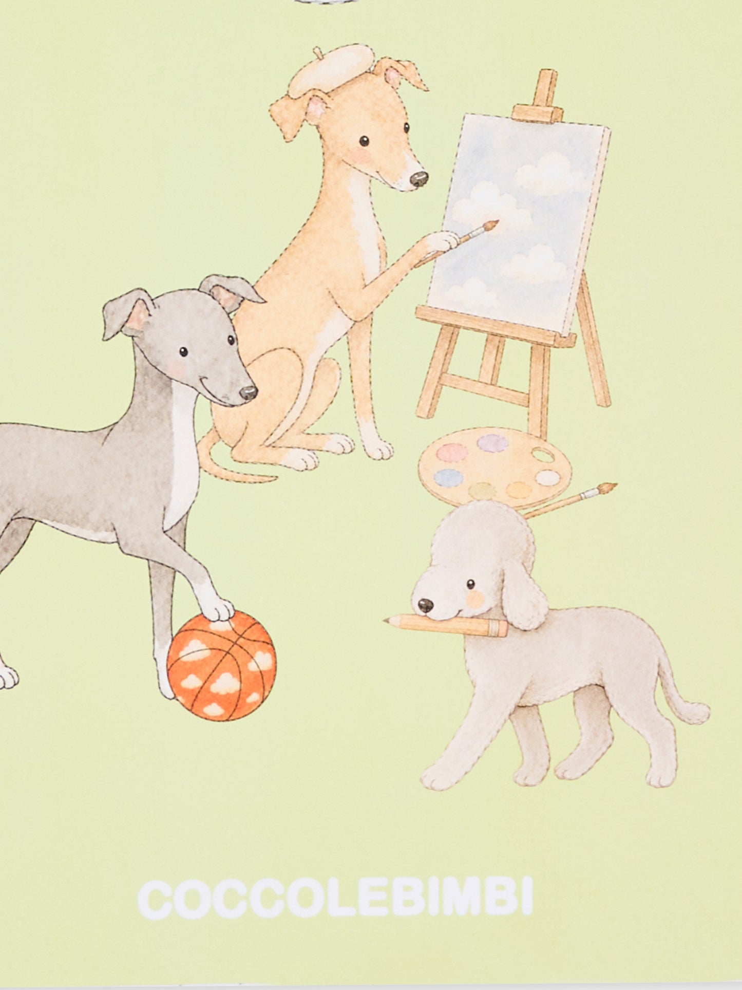 Quaderno verde per bambini con cani,Kartos,CB01055303Q